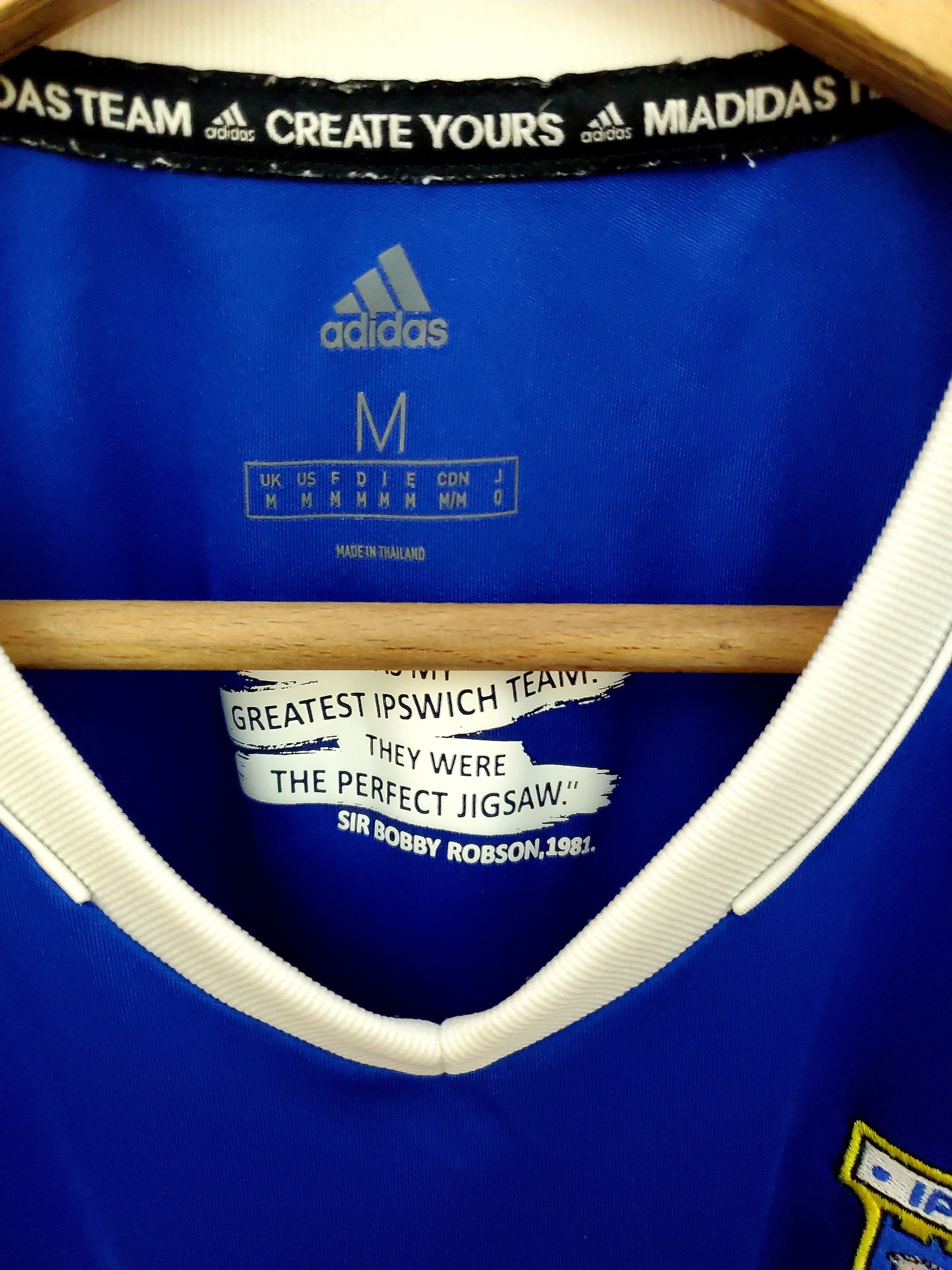 Adidas Ipswich Town FC UEFA Cup 40yers jersey perfect condition M Size US M / EU 48-50 / 2 - 3 Thumbnail