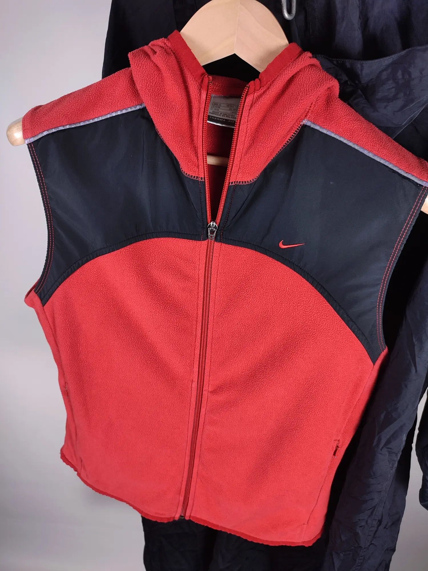 Nike × Vintage Vintage Nike Fleece Thermal Hood jacket Size US M / EU 48-50 / 2 - 8 Thumbnail