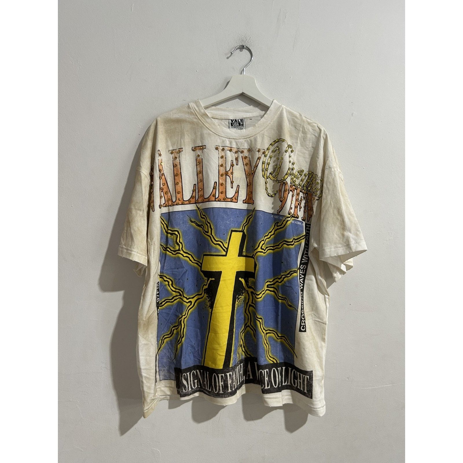 Vale VALE FOREVER THUNDER CROSS BLING TEE SIZE XL NEW Size US XL / EU 56 / 4 - 1 Thumbnail