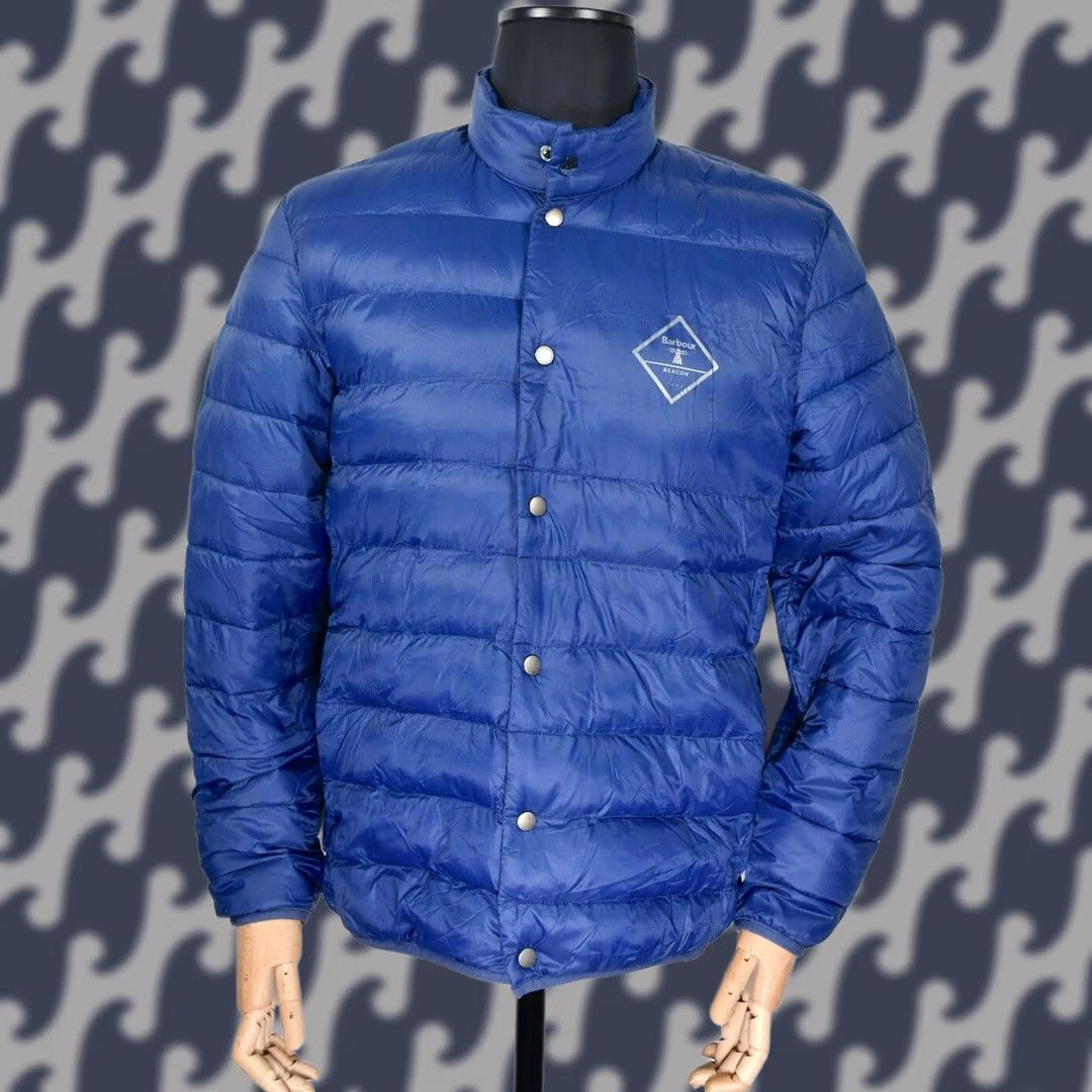 Barbour BARBOUR Beacons Sergant Quilt Puffer Jacket Mens M Barbour FIBREDOWN Beacon Sergant Quilt Puffer Jacket Mens M Blue XS? Size US M / EU 48-50 / 2 - 1 Thumbnail