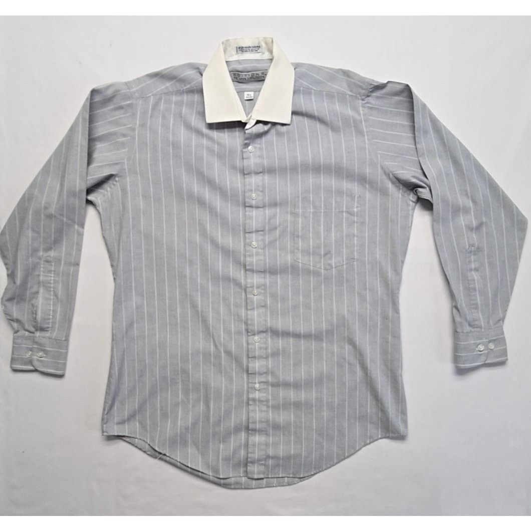 Van Heusen Vintage Van Heusen Shirt Editions Gray Mens Large 15.5 80s Size US L / EU 52-54 / 3 - 1 Thumbnail