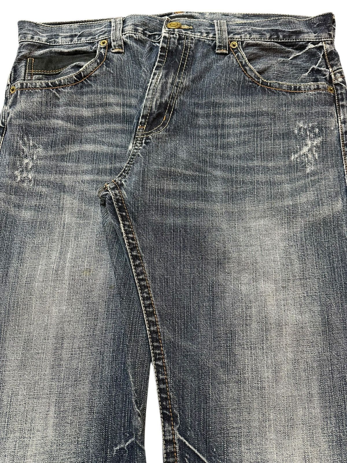Hysteric Glamour Vintage Japanese Brand Blue Faded Wash Style Loose Jeans Size US 34 / EU 50 - 4 Thumbnail