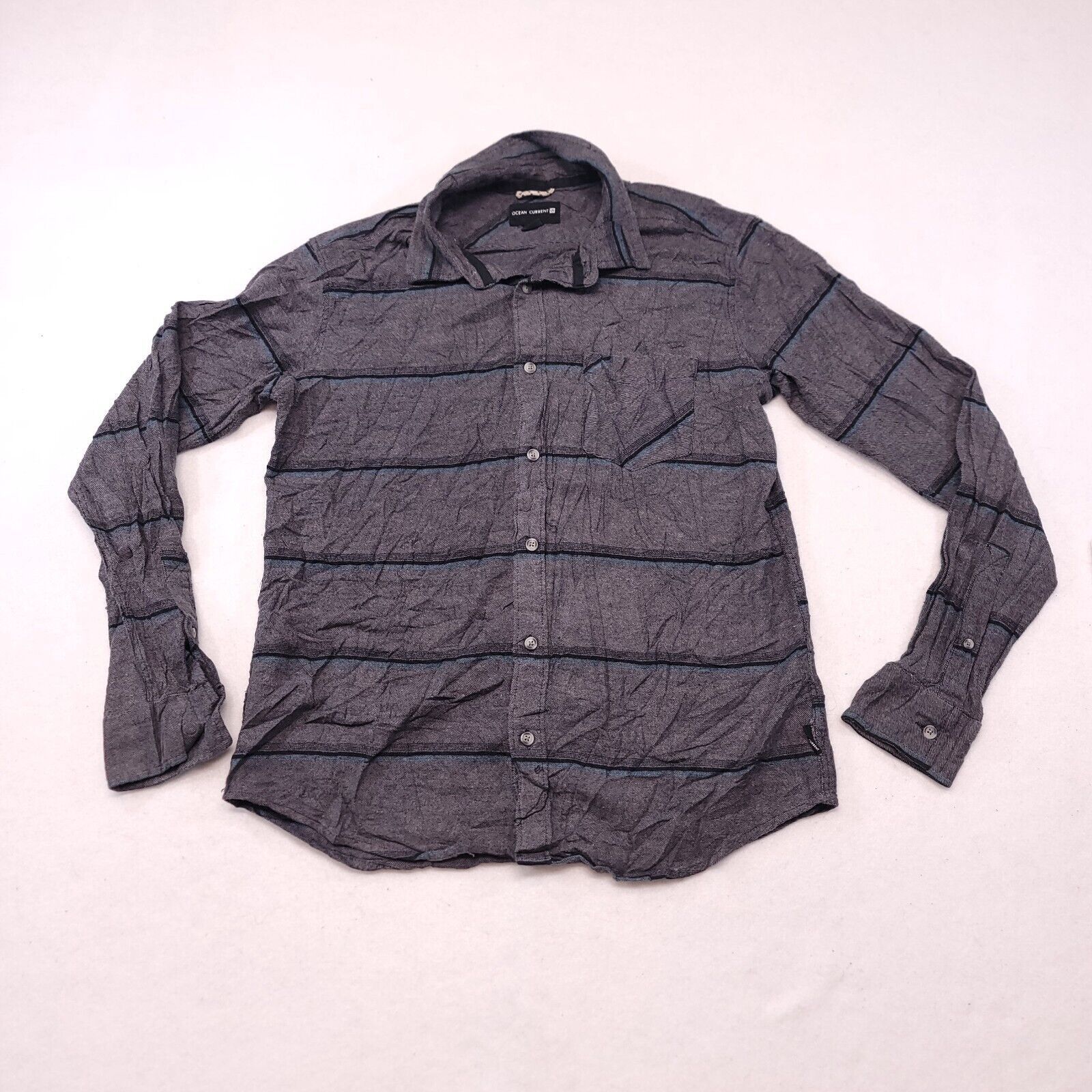 Ocean Current Ocean Current Flannel Button Up Shirt Men Size Small S Gray Size US S / EU 44-46 / 1 - 2 Thumbnail