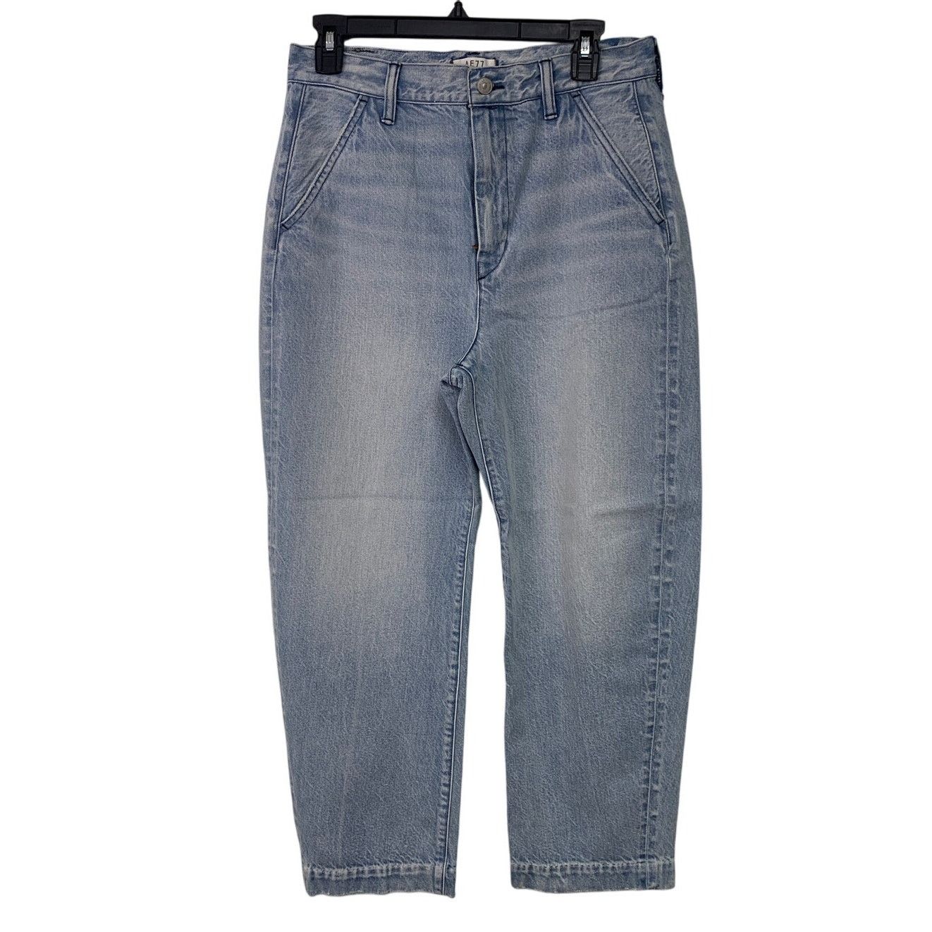 American Eagle Outfitters New American Eagle AE77 Womens 27 Cotton Blue Mom Jeans Size 30" / US 8 / IT 44 - 1 Thumbnail