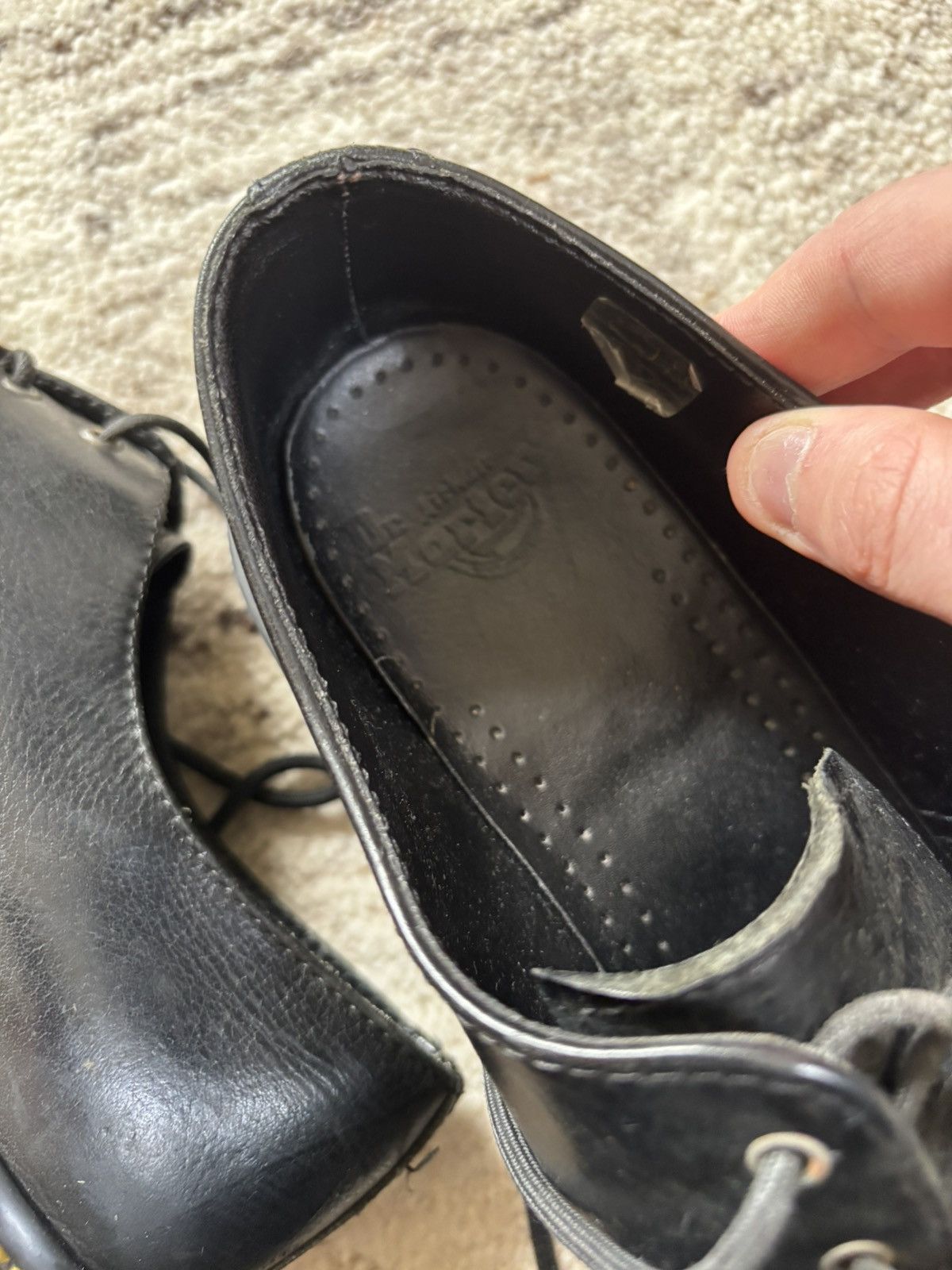 Dr. Martens 3-Eye Leather Shoes Made in England (Black) Size US 9 / EU 42 - 7 Thumbnail