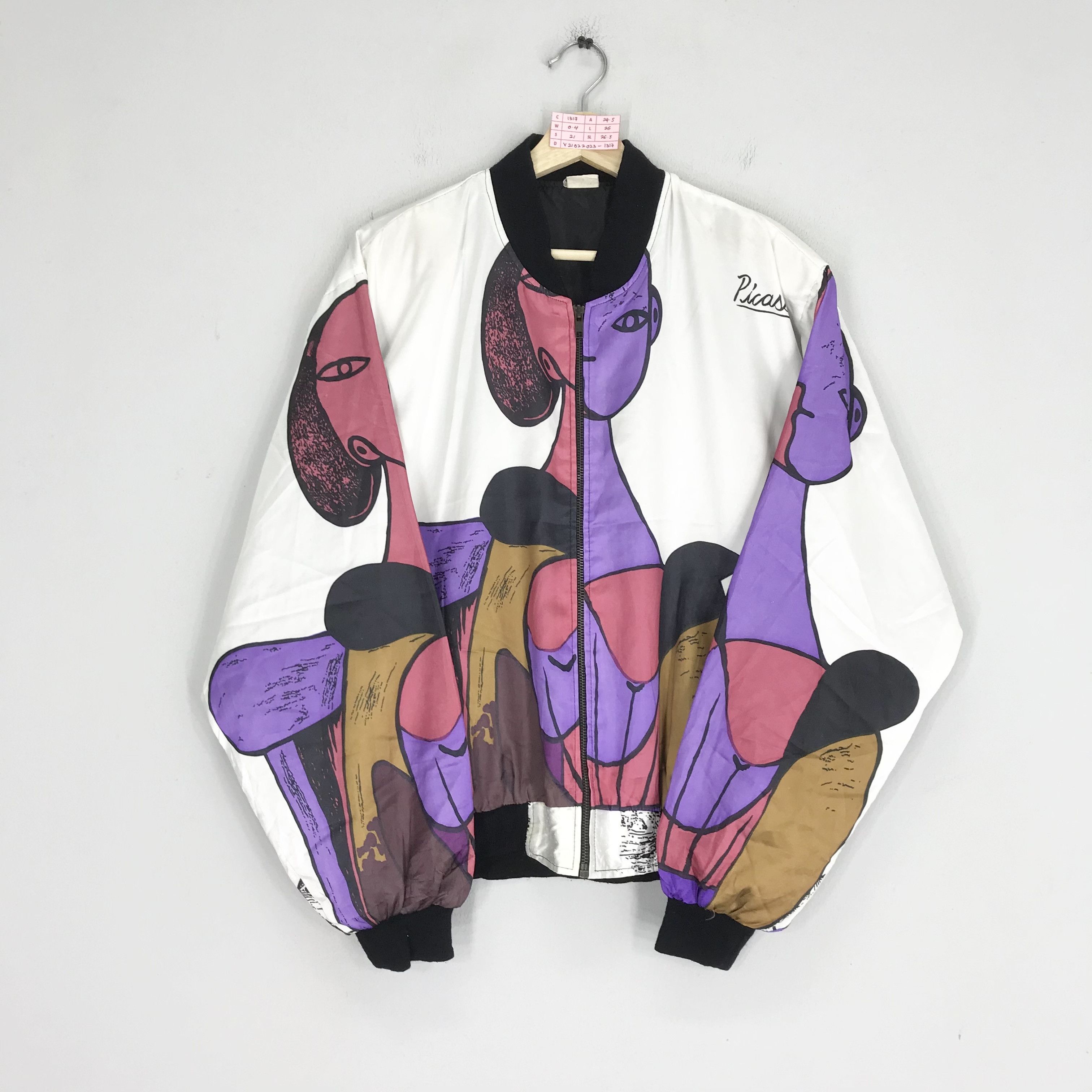 Vintage Vintage 90s Picasso Pop Art Style Baroque Silk Jacket Size US L / EU 52-54 / 3 - 1 Thumbnail