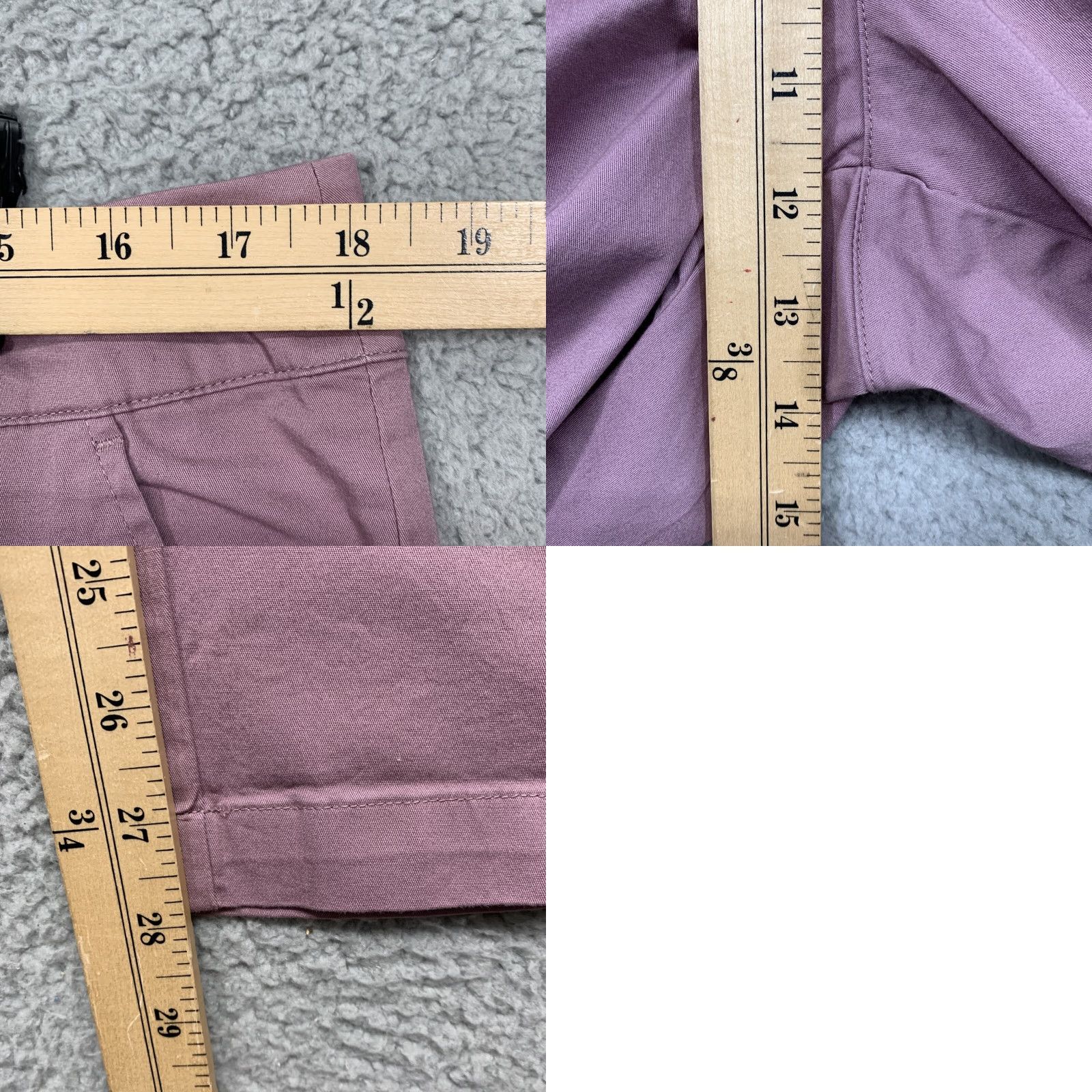 Vintage A New Day Womens Pants Size 16 High-Rise Relaxed Fit Tapered Ankle Lilac NWOT Size 38" / US 16 / IT 52 - 8 Thumbnail