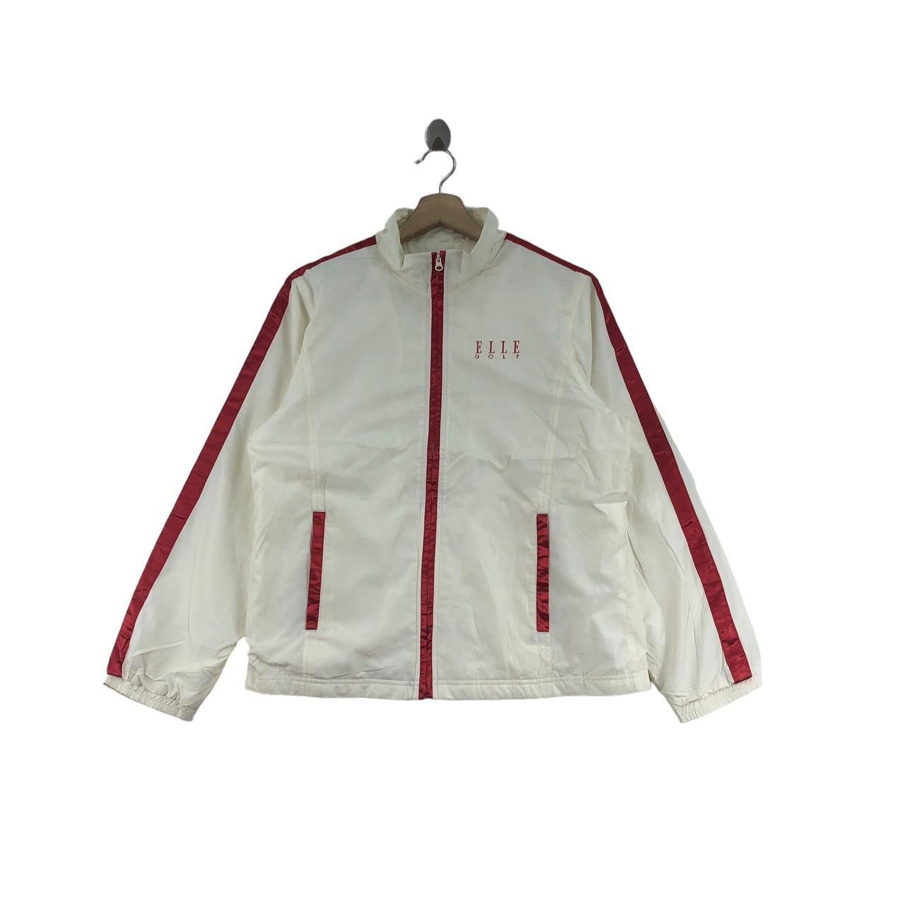 ELLE PARIS GOLF Collection Striped Jacket Windbreaker