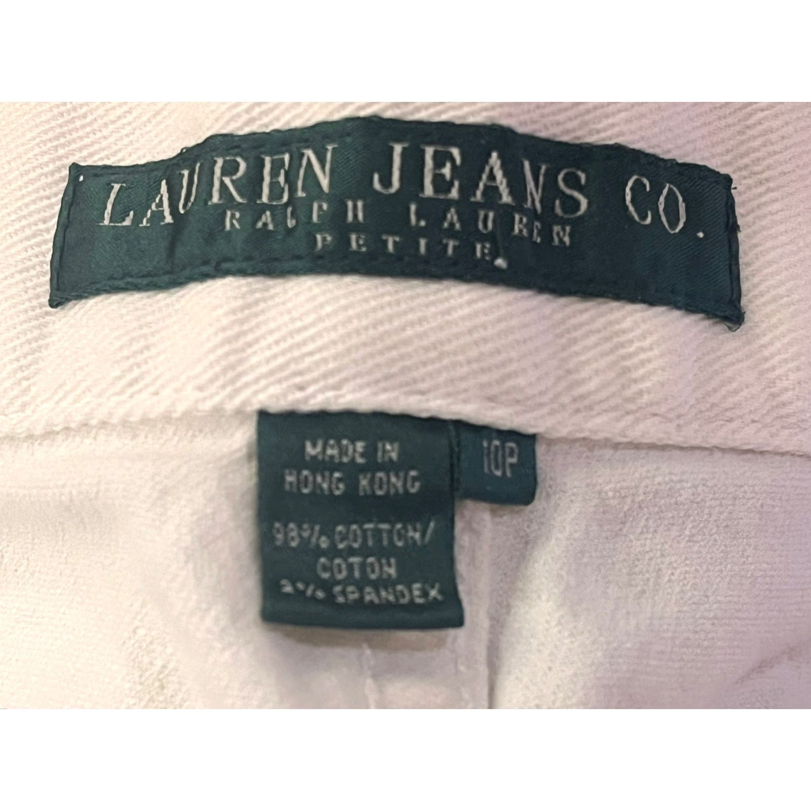 Ralph Lauren Lauren Ralph Lauren Women’s LRL Ivory Jeans Sz 10 Petite GUC Beaded Bootcut Size 32" / US 10 / IT 46 - 6 Thumbnail