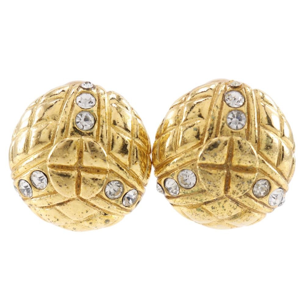 Chanel Chanel Chanel Matelasse Earrings Metal Earrings DUTY FREE for USA Size ONE SIZE - 1 Thumbnail