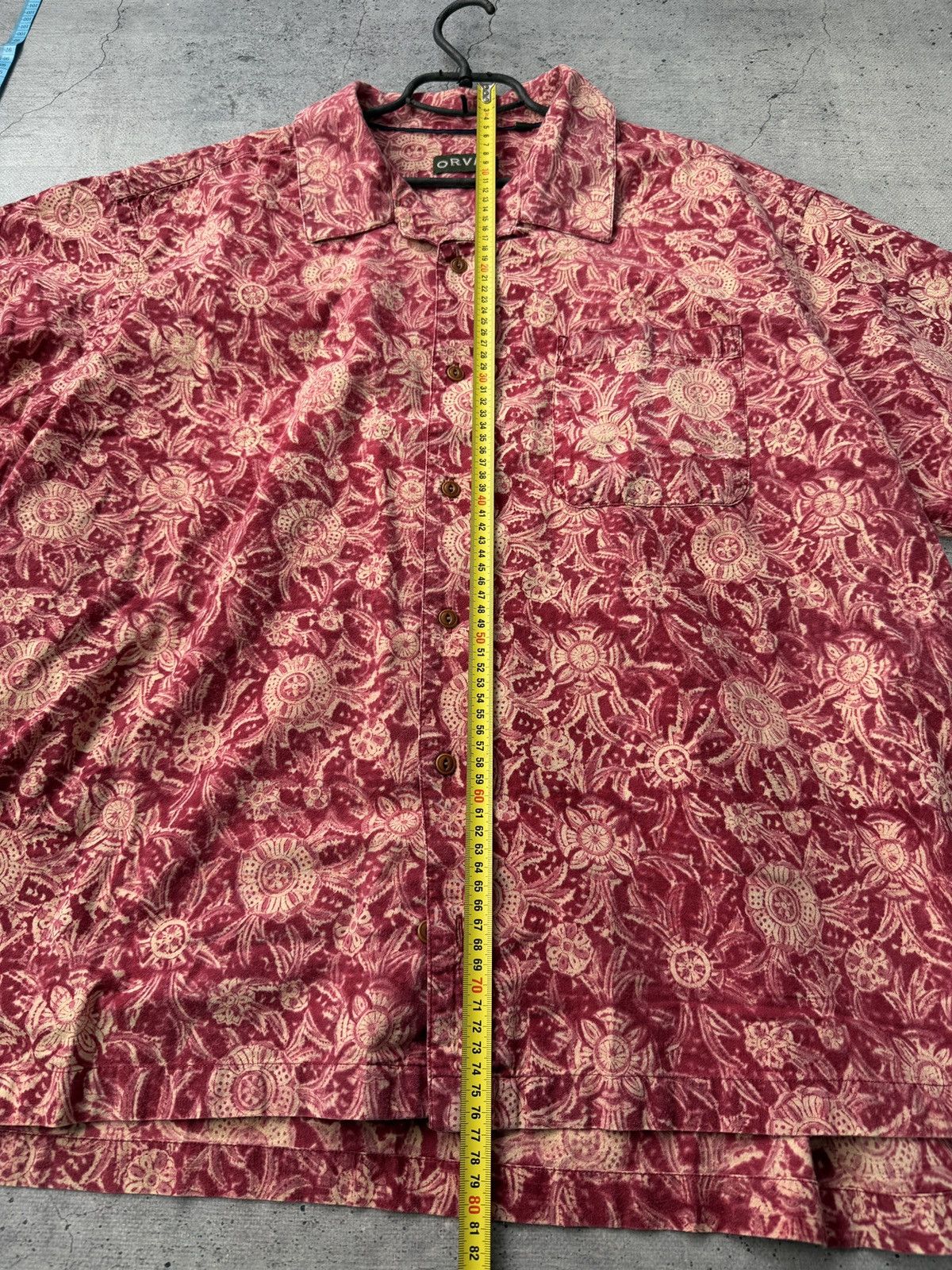 Orvis Orvis Mens XXL Red Gray Plaid Heavy Weight Flannel Shirt J Size US XXL / EU 58 / 5 - 7 Thumbnail