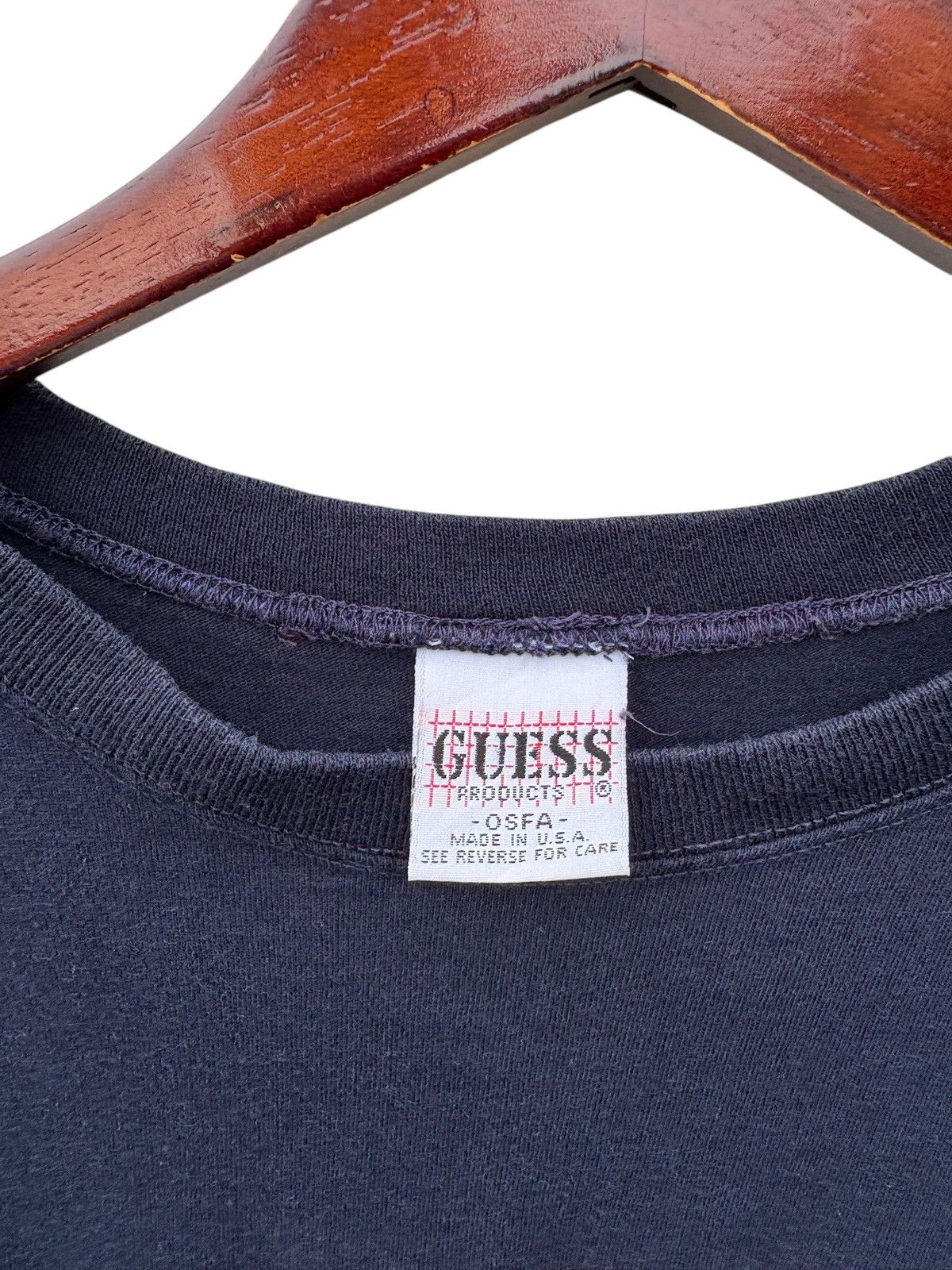 Guess Vintage Guess Jeans Usa Spellout Dark Blue Tee Size US M / EU 48-50 / 2 - 4 Thumbnail