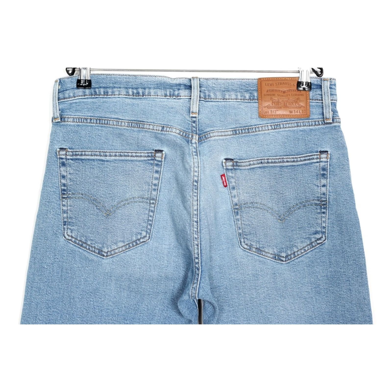 Levi's LEVI’S 512 Slim Tapered PREMIUM Big E Jeans Men W34 L32 Stretch DZ8202 Blue Denim 5-Pocket Regular Mid Rise Size US 34 / EU 50 - 4 Thumbnail