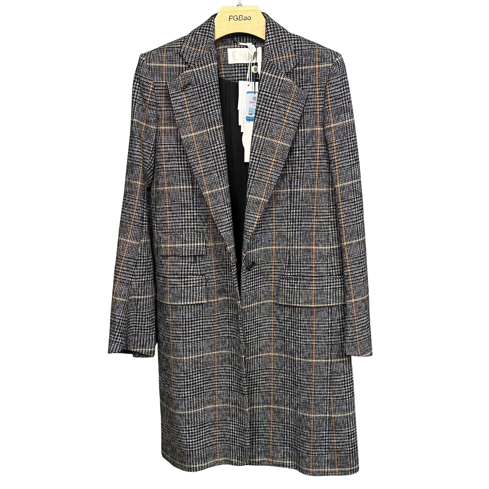 Chloe Chloe Plaid Wool Blend Coat 36 Size XS / US 0-2 / IT 36-38 - 1 Thumbnail