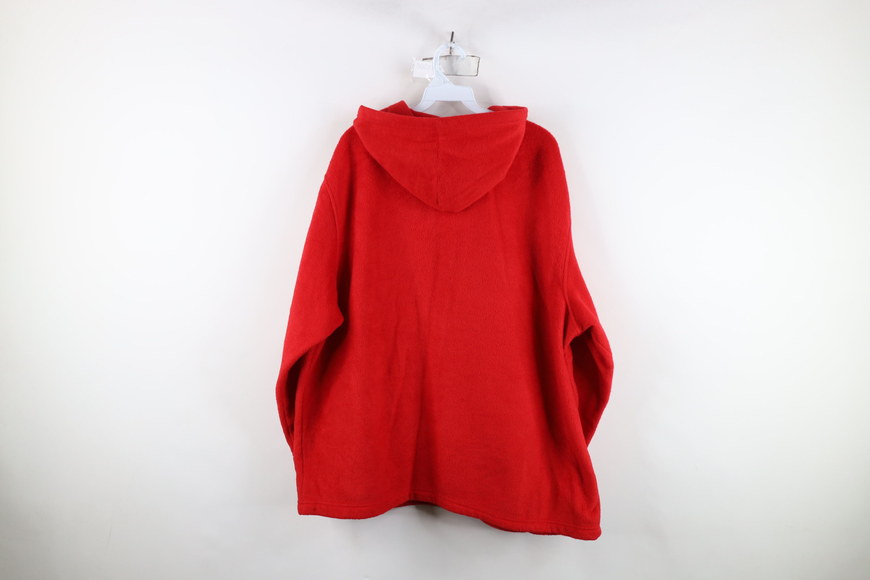 Disney Vintage Y2K Disney Mickey Mouse Full Zip Fleece Hoodie Red Size 3XL / US 20-22 - 13 Thumbnail