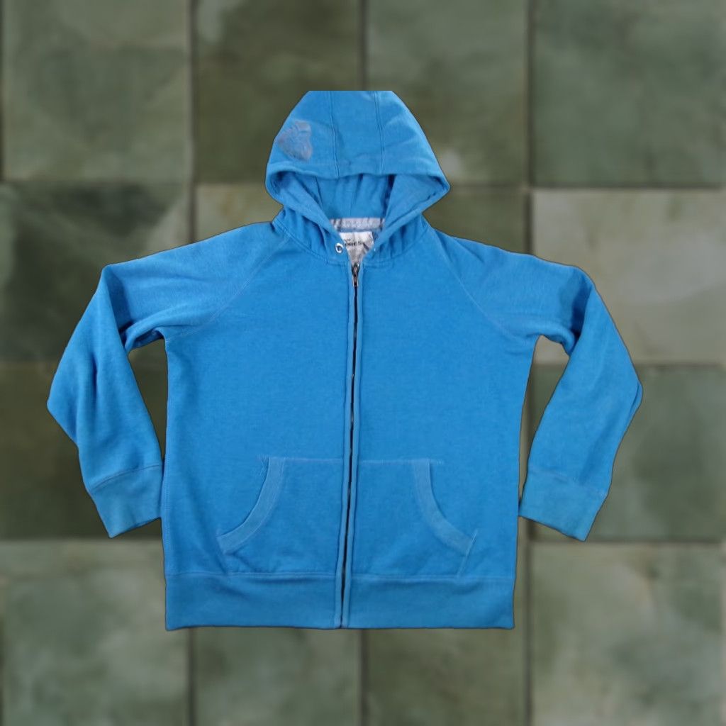 Express Love Express Hoodie Women XL Blue Full Zip Sweatshirt Casual Everyday 90s Outdoor Sports Size XL / US 12-14 / IT 48-50 - 1 Thumbnail