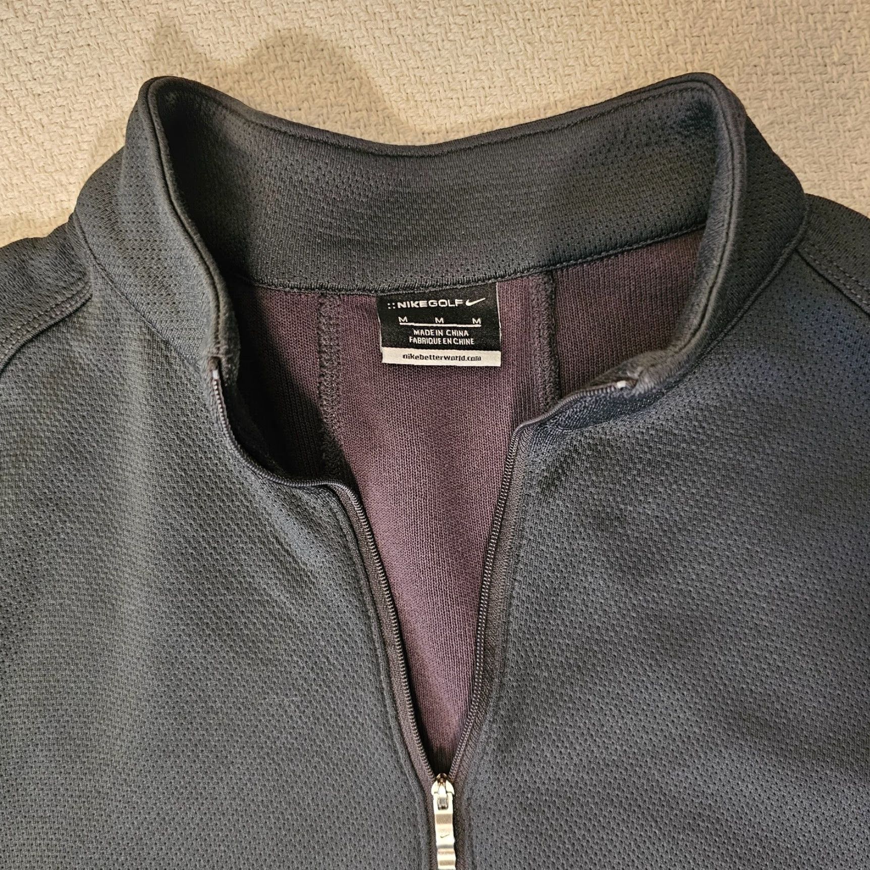 Nike Nike Golf Dri-Fit Quarter Zip Pullover Sweater Men’s Size Medium Black Size US M / EU 48-50 / 2 - 2 Thumbnail
