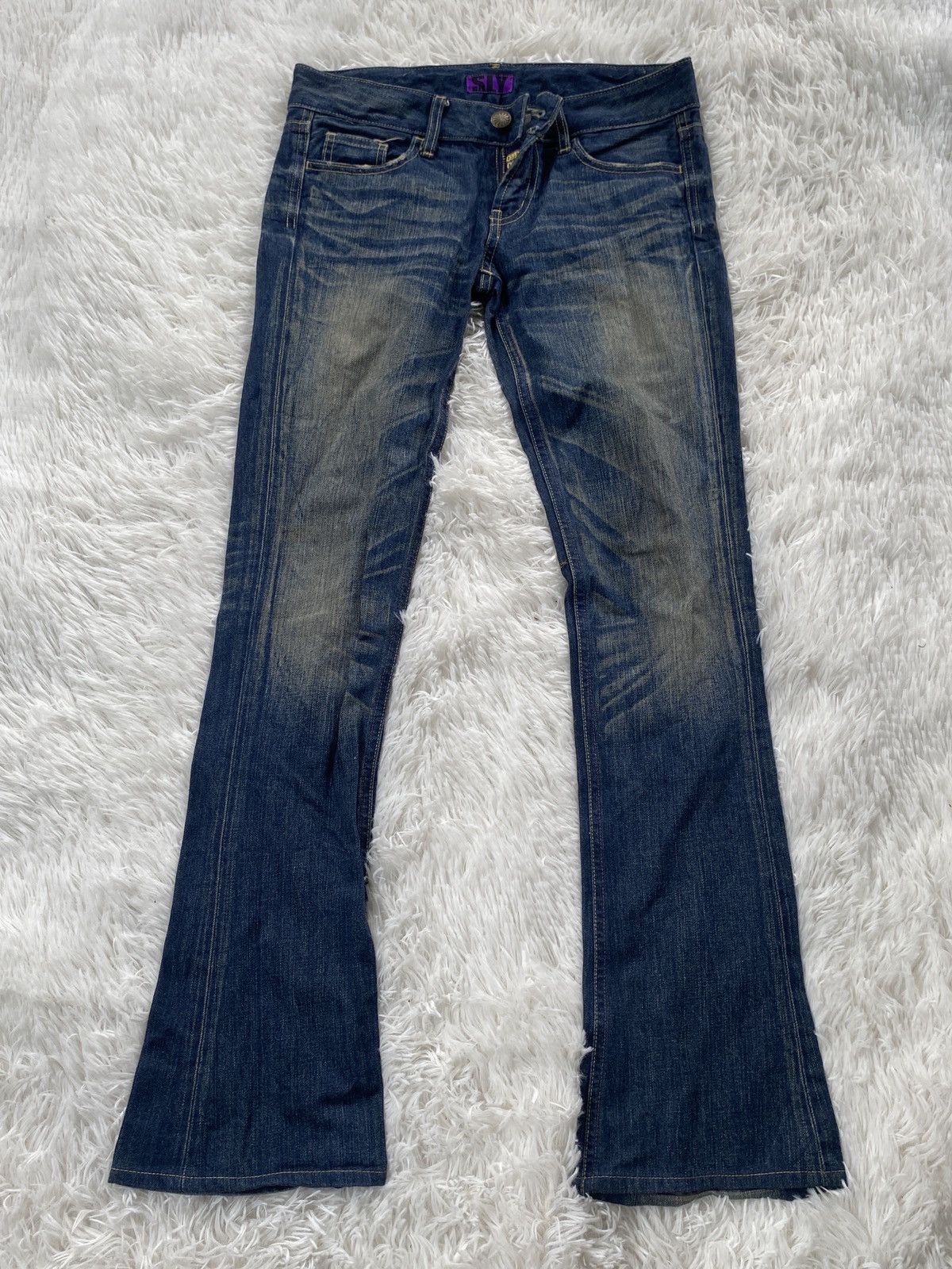 Japanese Brand × Sly Guild 🔥SALE🔥Vintage Sly Distressed Blue Wash Denim Jeans Size 30" / US 8 / IT 44 - 1 Thumbnail