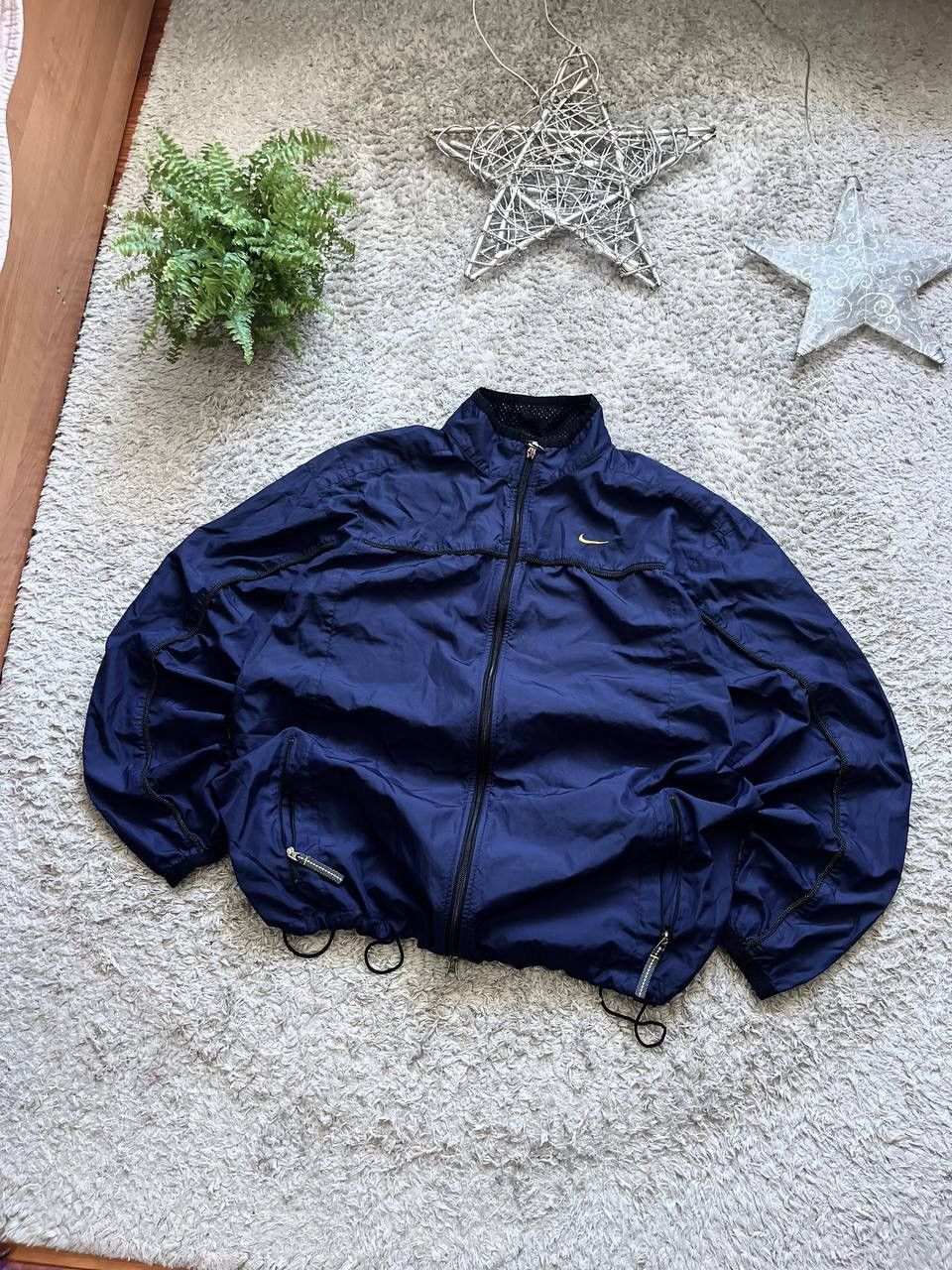 Nike × Vintage 90s Nike Vintage Light Jacket Streetwear Swoosh Rare Logo Size US XL / EU 56 / 4 - 2 Thumbnail