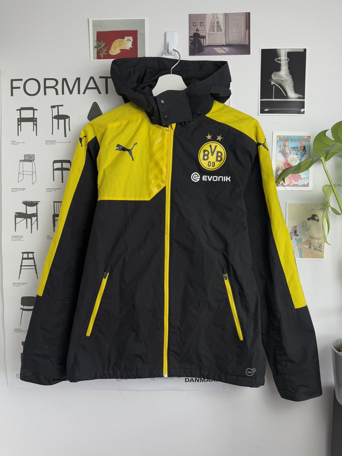 Puma × Vintage Vintage Puma Borussia Dortmund raincoat jacket S football Size US S / EU 44-46 / 1 - 1 Thumbnail