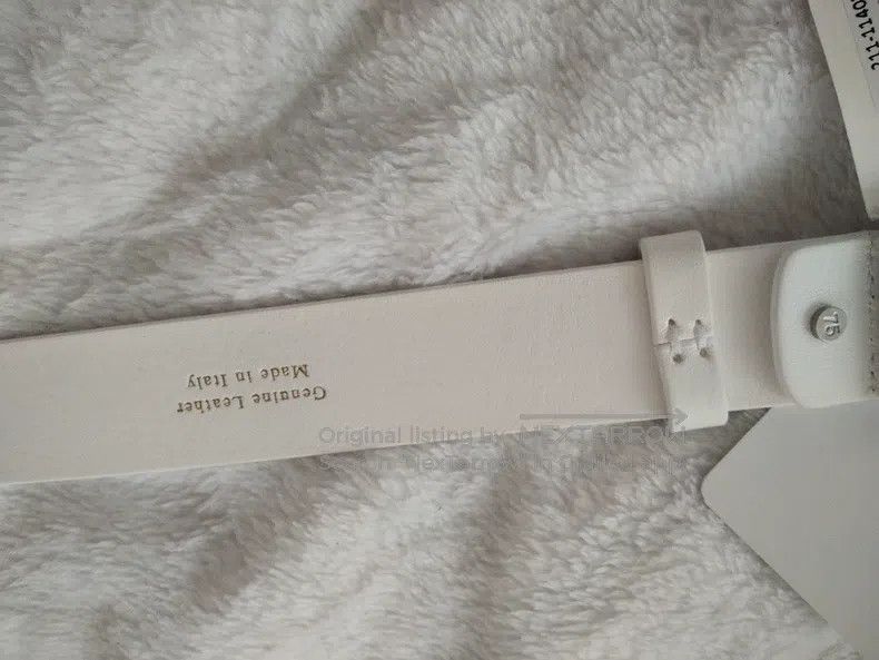Dries Van Noten Dries Van Noten White Cowhide Belt Size ONE SIZE - 7 Thumbnail