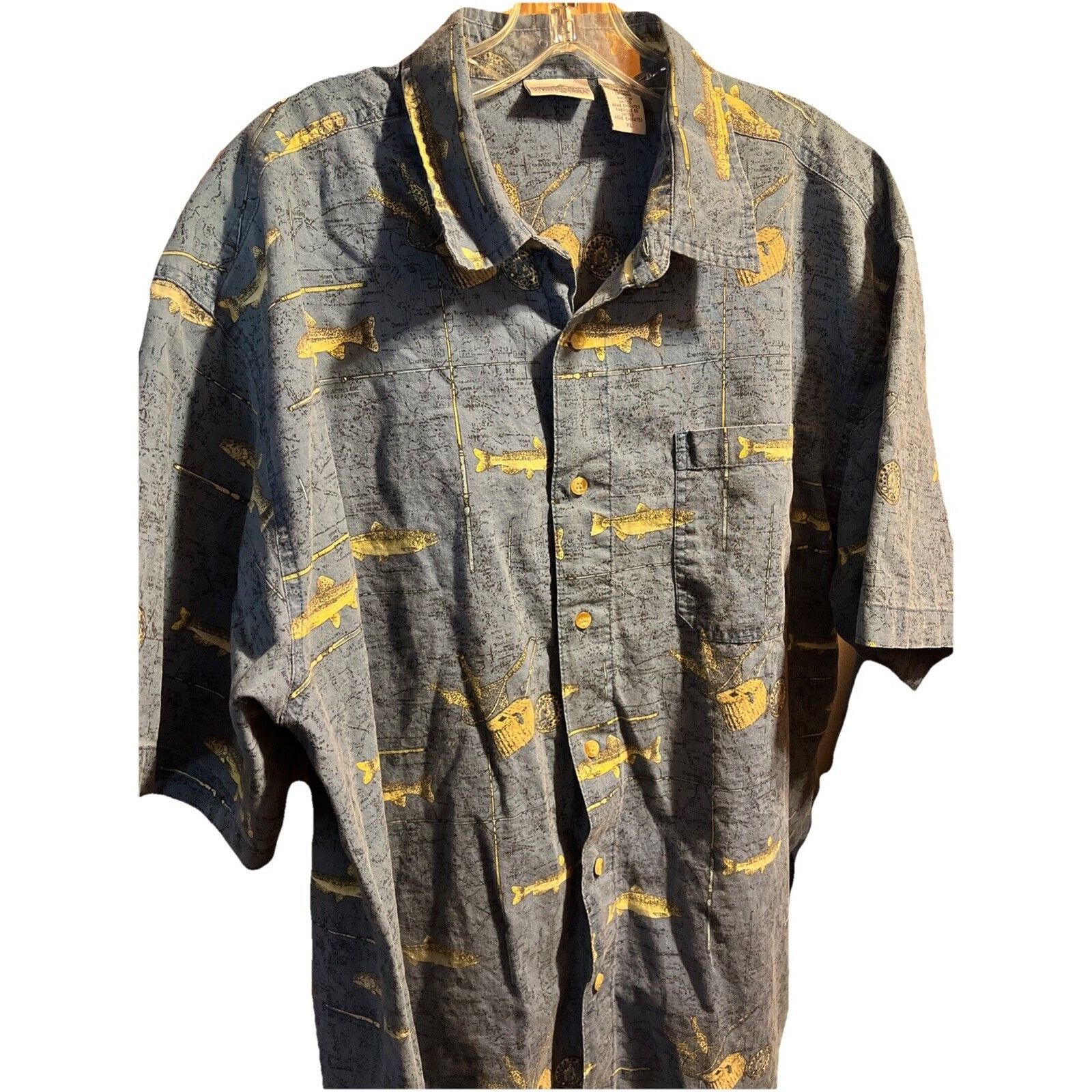 White Sierra White Sierra VTG Shirt Men’s XL Button Blue SS Fish Cotton Size US XL / EU 56 / 4 - 1 Thumbnail