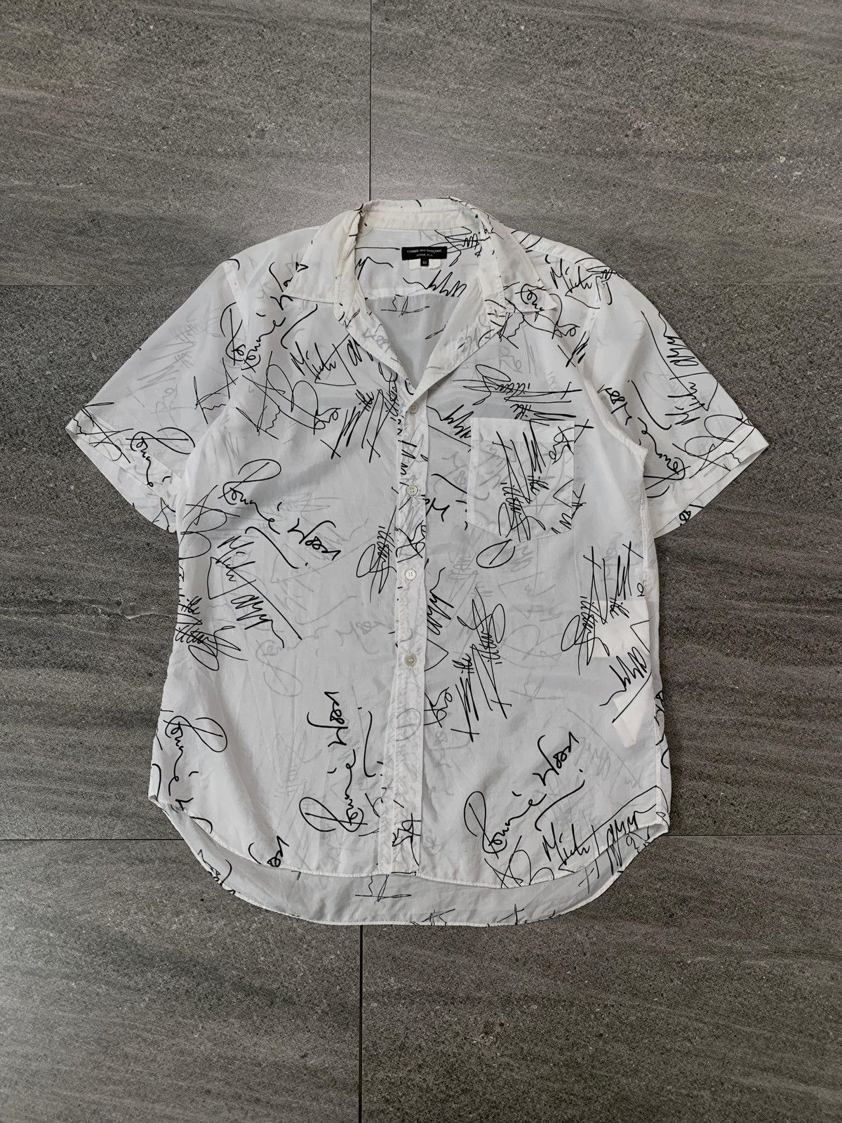 Comme des Garcons Homme Plus FREE IMPORT TAX 2005 Rolling Stones Collabs Silk Shirt Size US M / EU 48-50 / 2 - 2 Thumbnail
