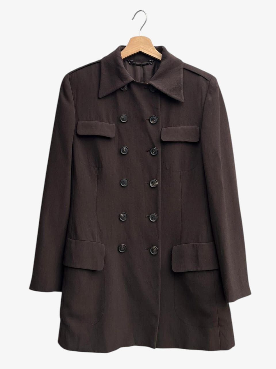 Gucci 1996 Gucci Tom Ford Double Breasted Wool-Blend Coat Size M / US 6-8 / IT 42-44 - 3 Thumbnail