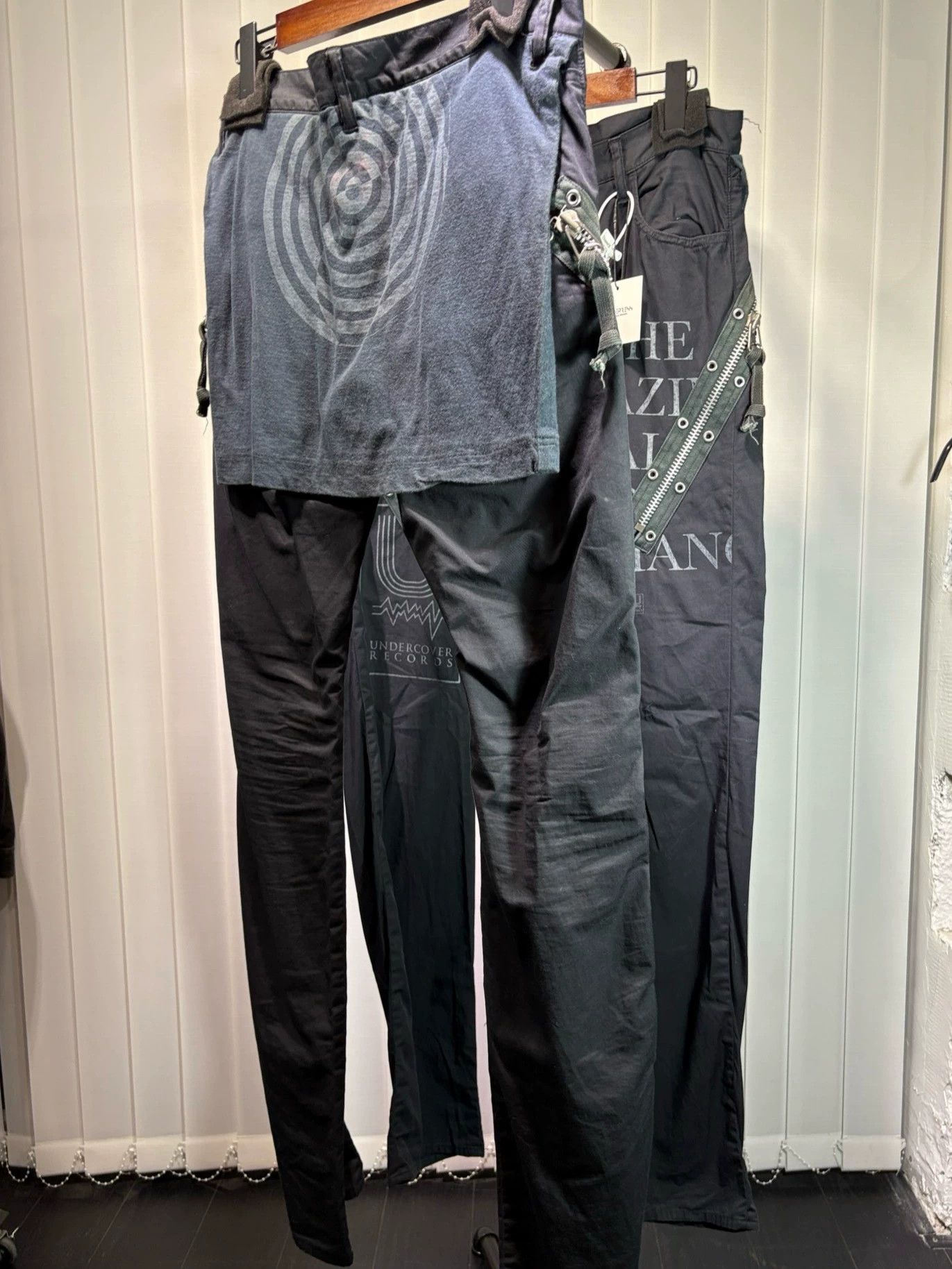 Undercover Undercover 06ss T Slant Zip Slogan Logo Pants Size US 32 / EU 48 - 3 Thumbnail