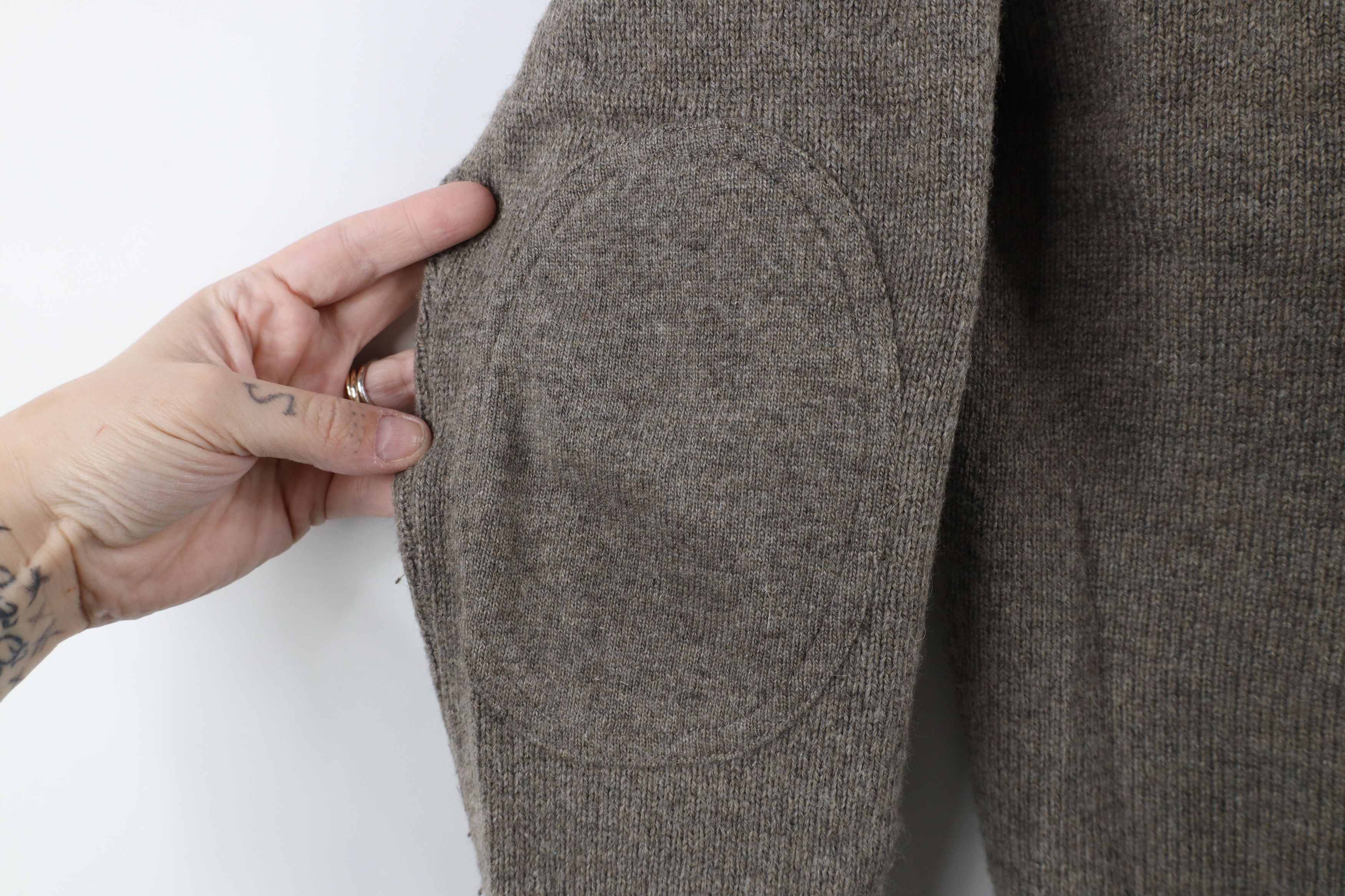 J.Crew × Vintage J Crew Wool Blend Knit Elbow Patch Half Zip Pullover Sweater Size US M / EU 48-50 / 2 - 4 Thumbnail