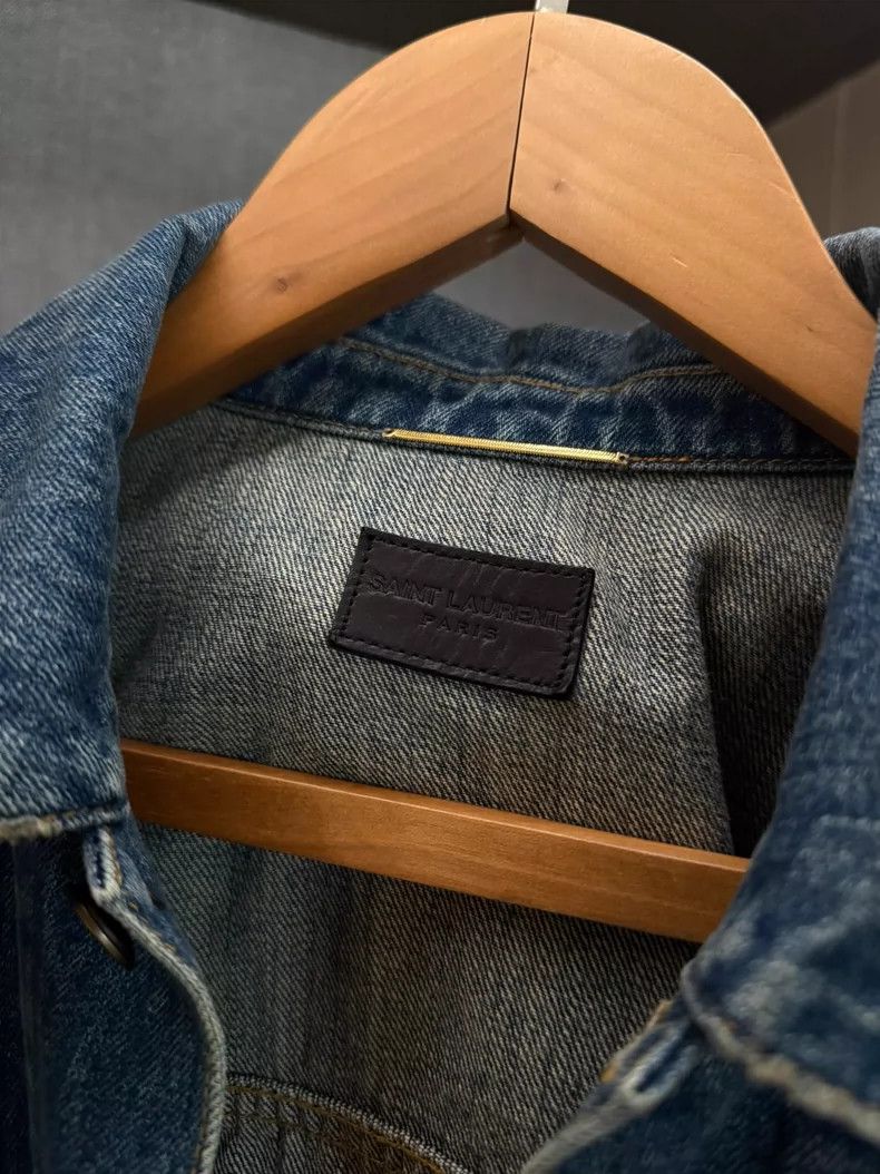 Saint Laurent Paris Saint Laurent Paris Denim Jacket Nextarrow-2505 Size S / US 4 / IT 40 - 3 Thumbnail