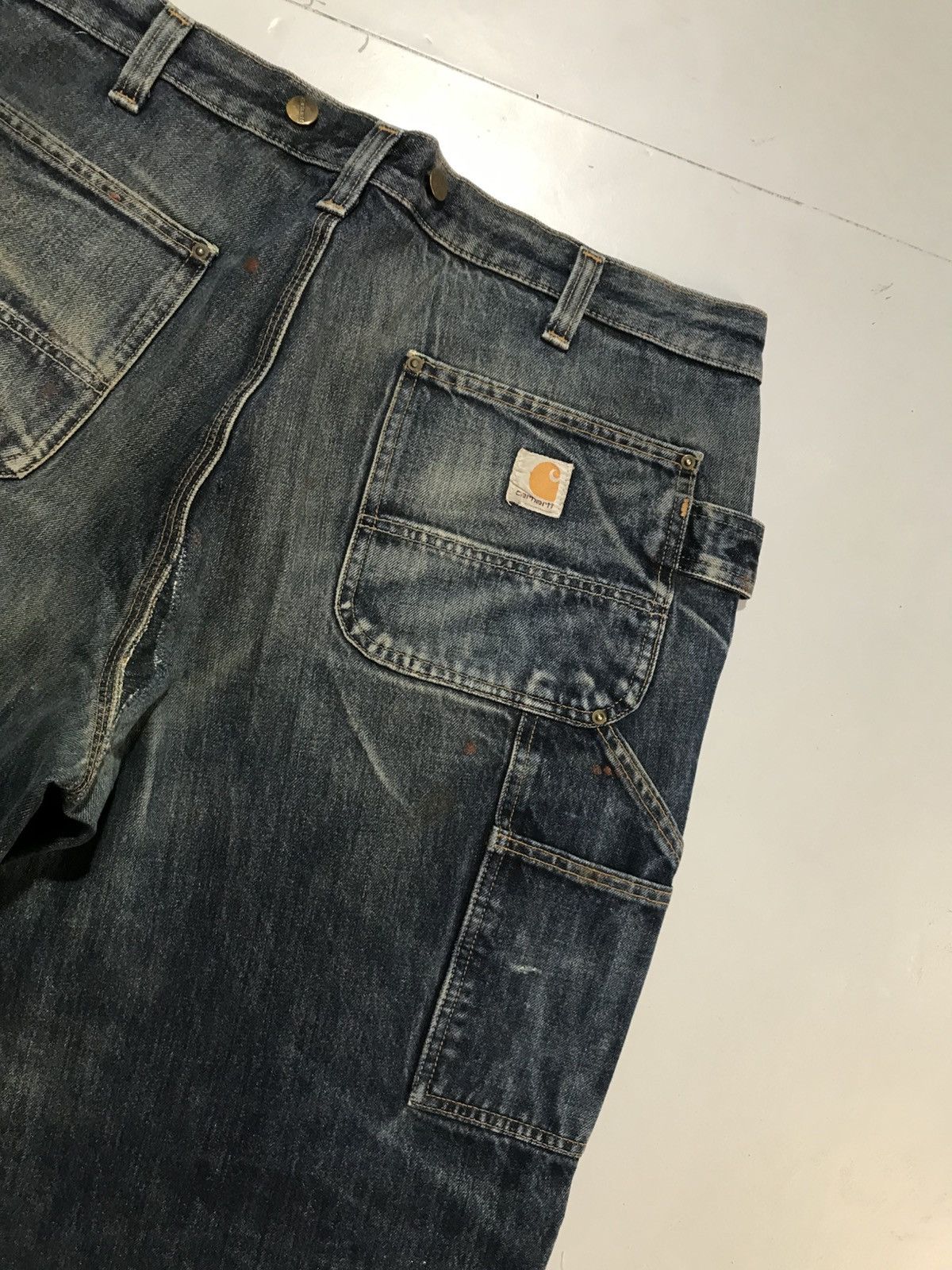 Carhartt Vintage carhartt repaired double knee workwear denim Size US 38 / EU 54 - 13 Thumbnail