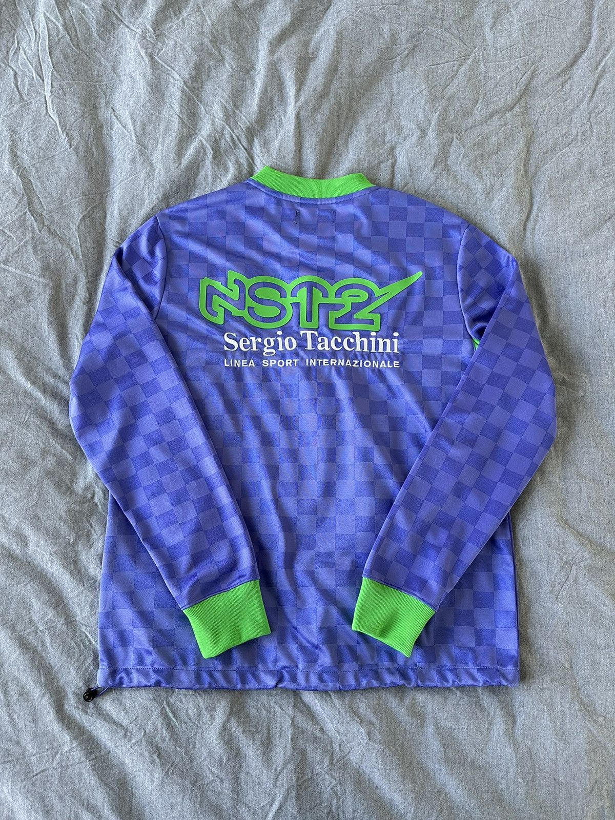 Sergio Tacchini Sergio Tacchini ASAP Nast Purple Green Checker Futbol Jersey Size US M / EU 48-50 / 2 - 3 Thumbnail
