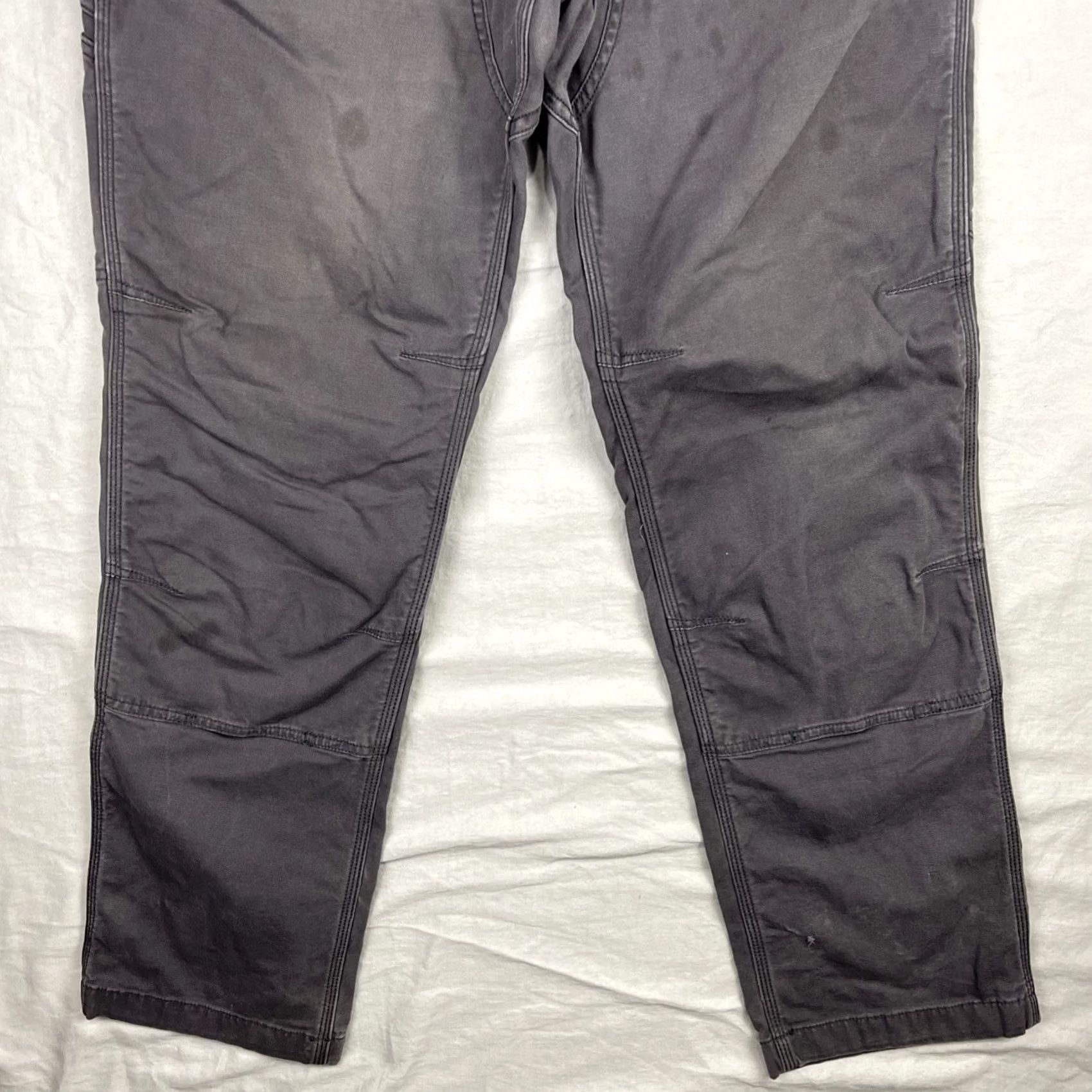Carhartt Carhartt Pants Mens 36x34 Gray Rugged Flex Canvas 5-Pocket Relaxed Straight Front Workwear Pants Mens Medium? Size US 36 / EU 52 - 3 Thumbnail