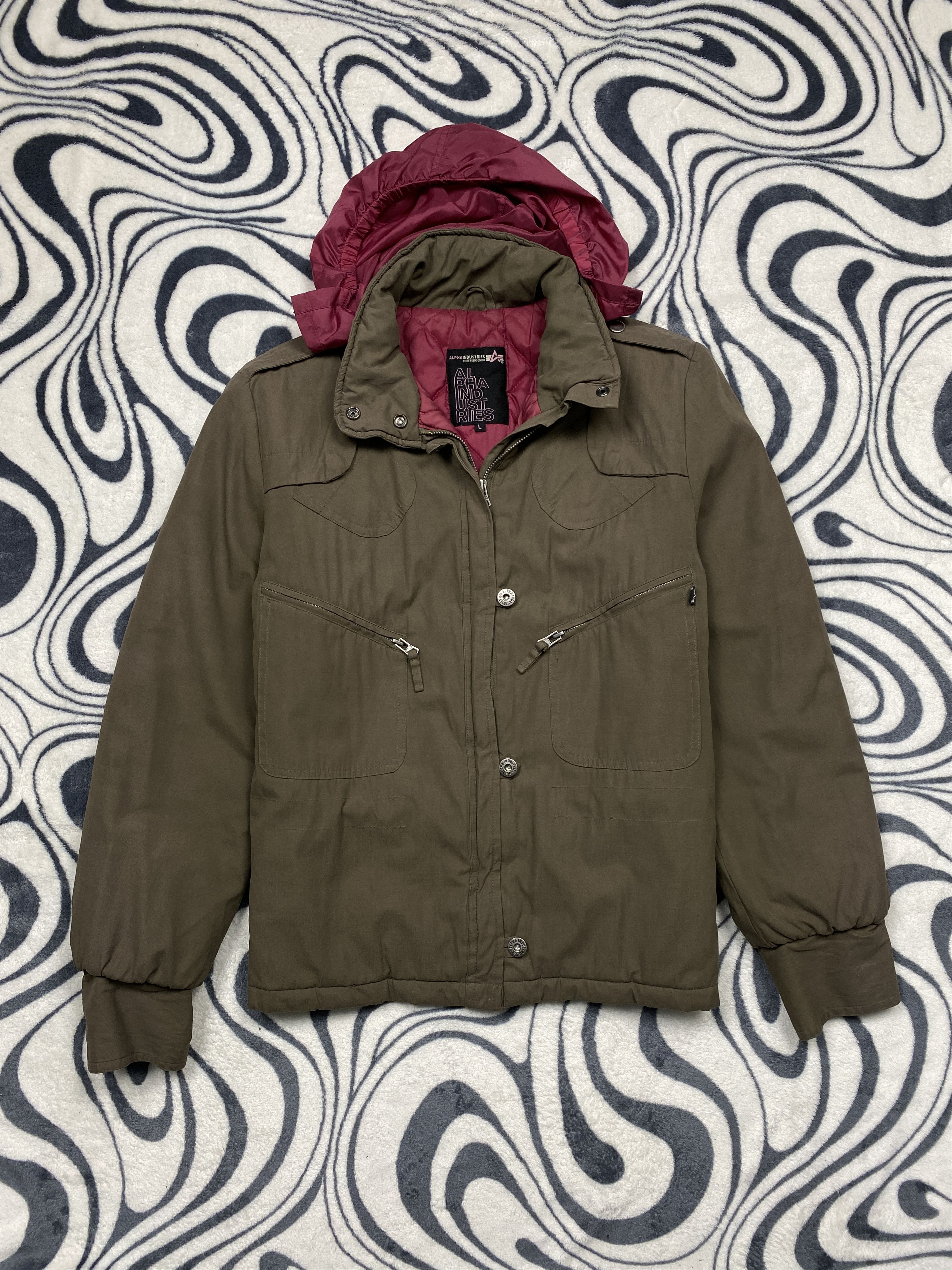 Alpha Industries × Vintage Alpha Industries Vintage Ladies Jacket Size L / US 10 / IT 46 - 1 Thumbnail