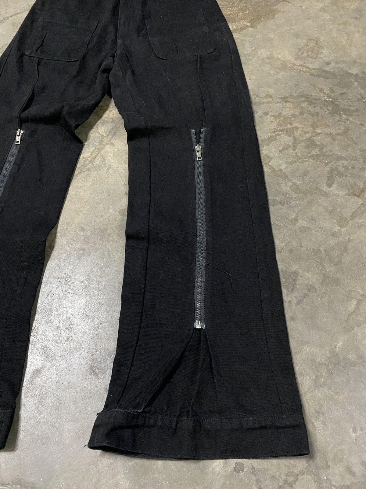 Japanese Brand Baggy Flare Nier Clothing Front Zip Up p181 Size US 28 / EU 44 - 6 Thumbnail