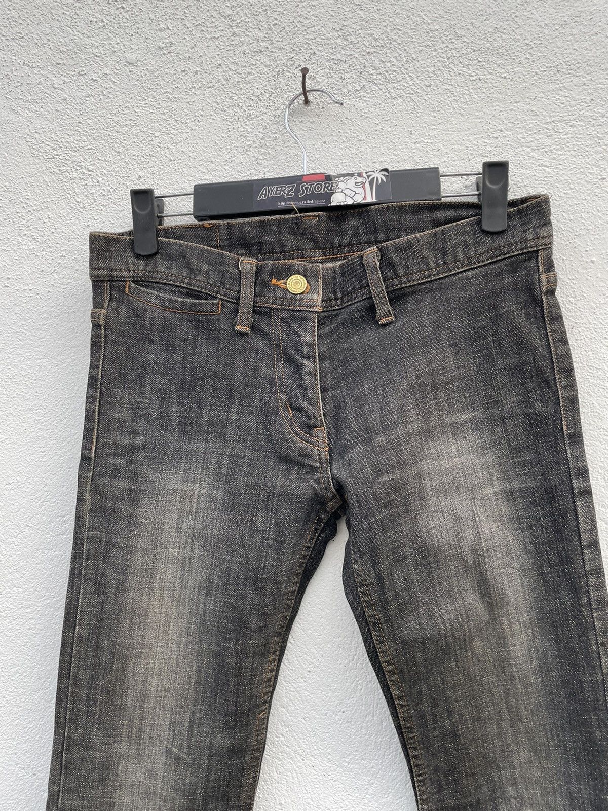 Designer × If Six Was Nine Art Petillant Interplanet Low Rise Flare Jeans Made Japan Size US 29 - 2 Thumbnail