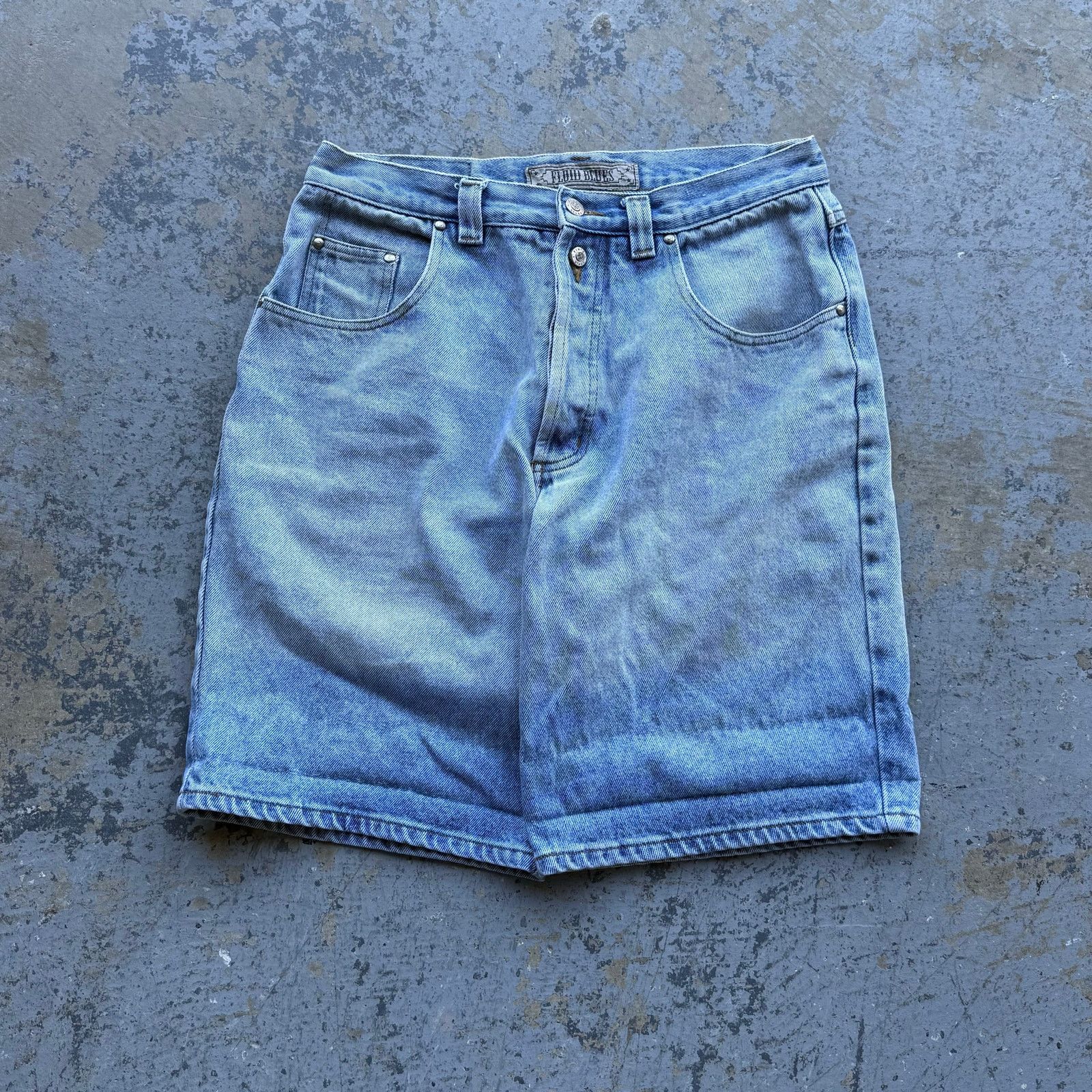 Vintage Vintage 90’s Lightwash Denim Jorts Sz 32 Size US 32 / EU 48 - 1 Thumbnail