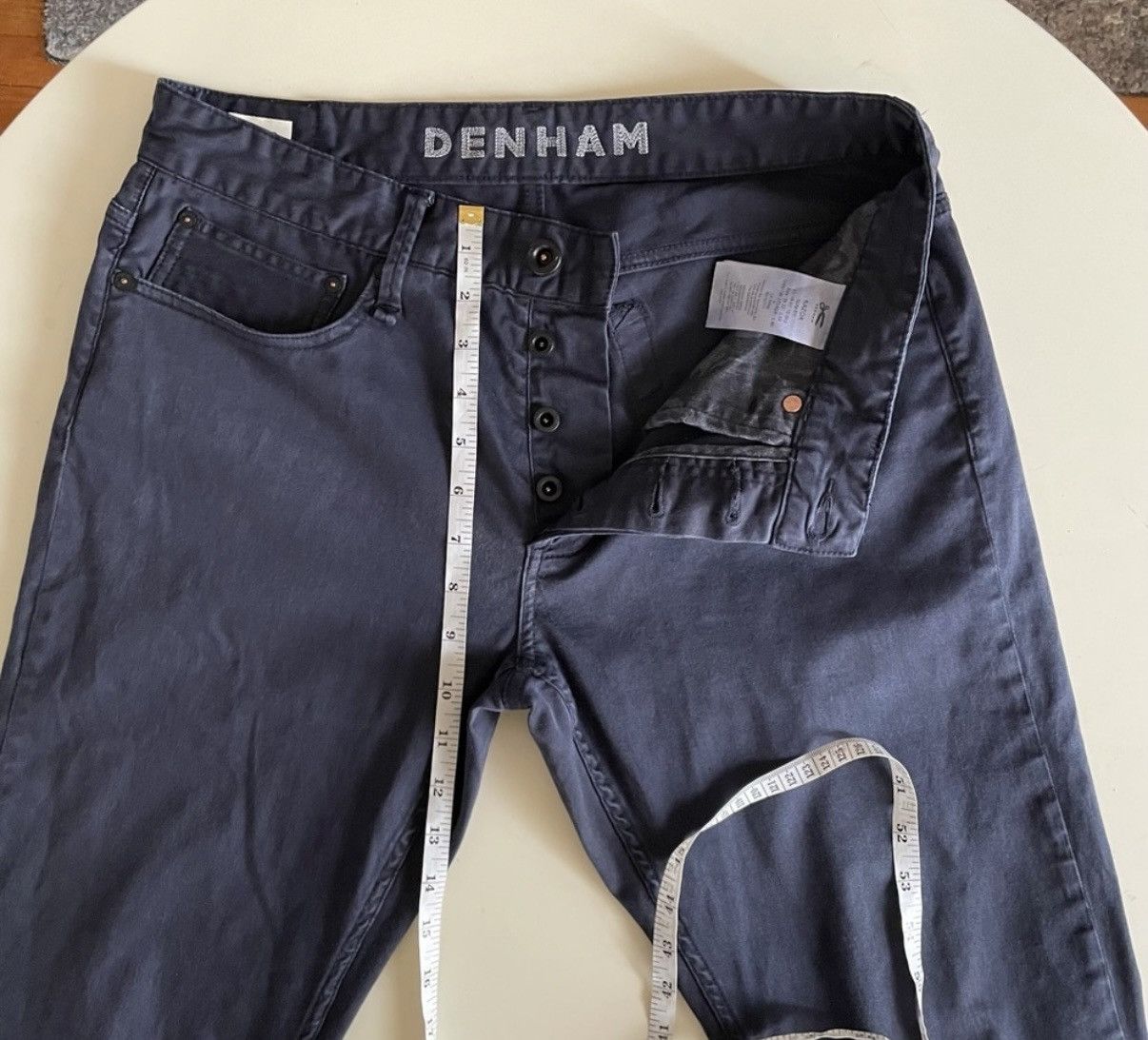 DENHAM Men’s Denham Razor Slim Fit Chino Pants - Navy 32x32 Size US 32 / EU 48 - 3 Thumbnail