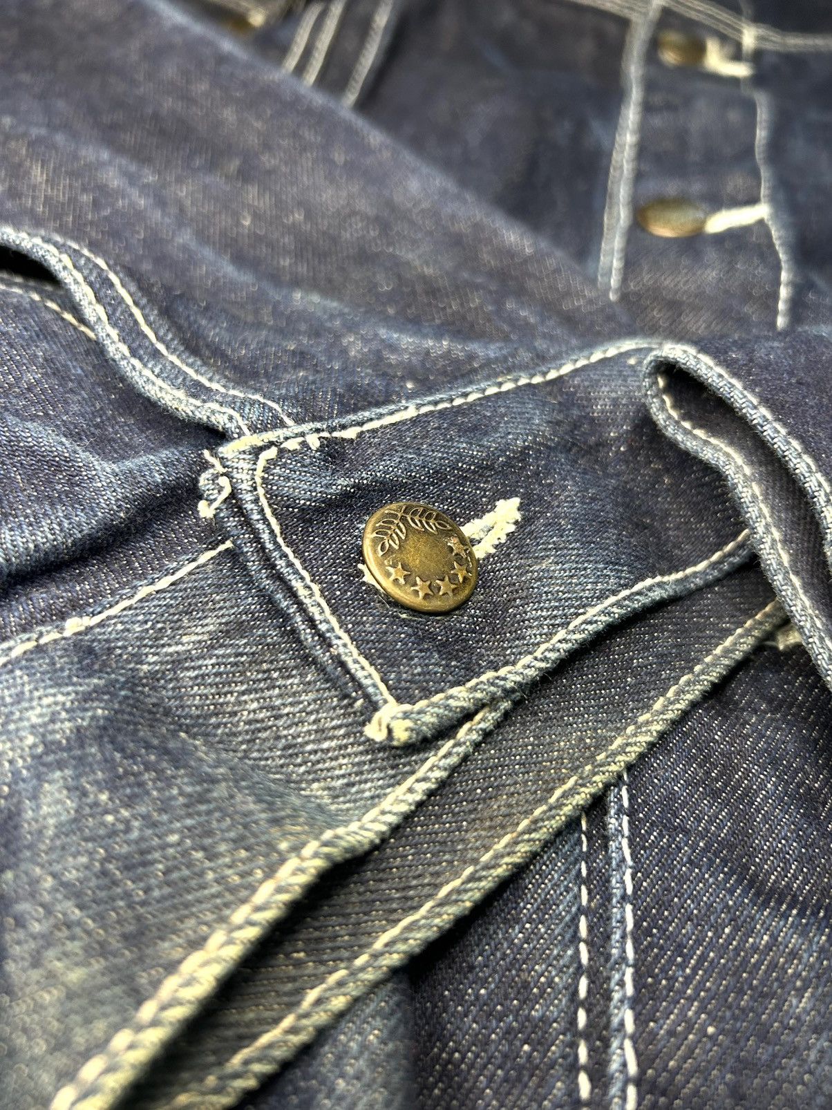 Other NAVY BLUE DENIM JEAN JACKET Size US L / EU 52-54 / 3 - 3 Thumbnail