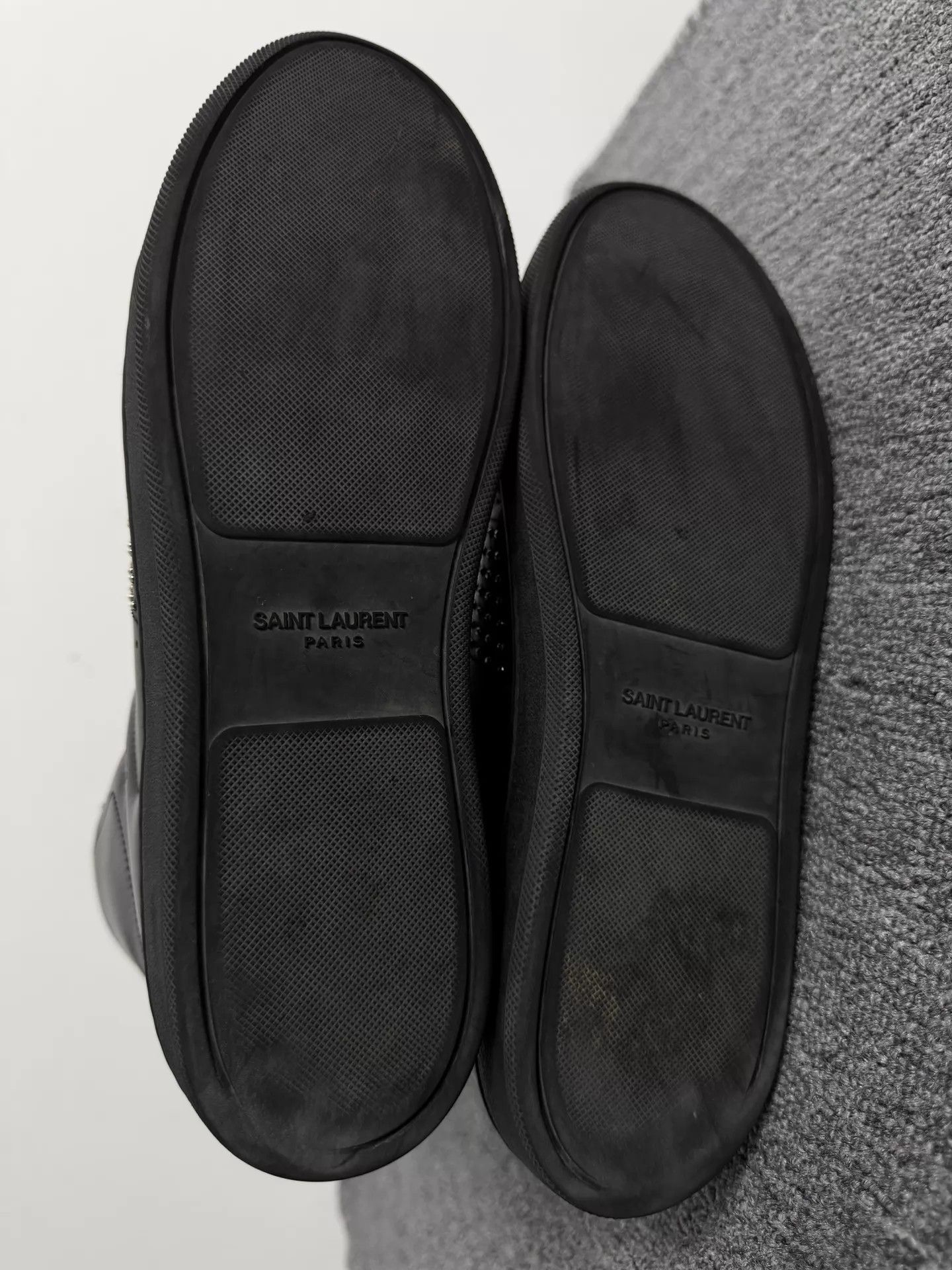 Saint Laurent Paris Saint Laurent 13FW SLP Black High-Top 40.5 Silver Rivets Size US 7.5 / EU 40-41 - 6 Thumbnail