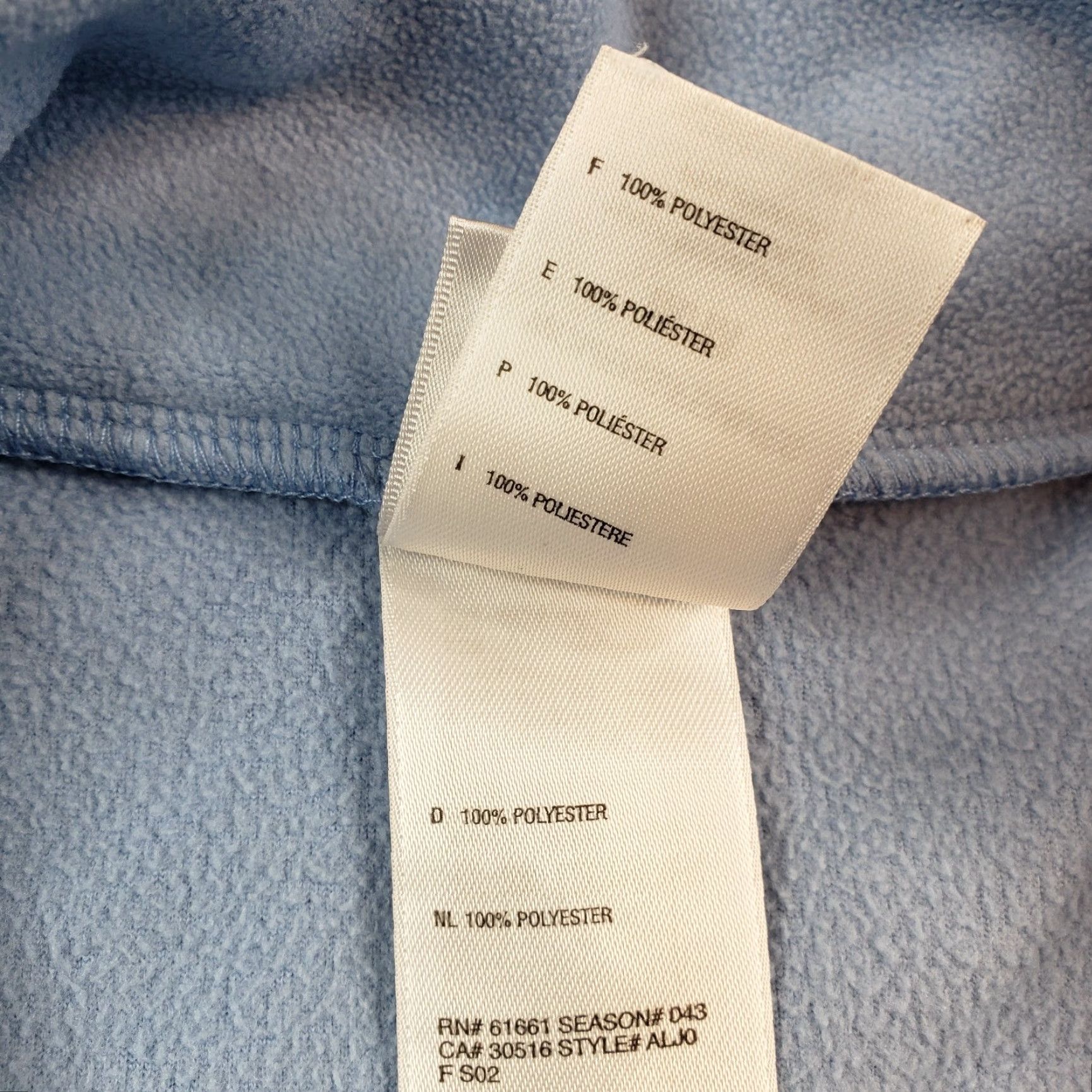 The North Face The North Face Womens Medium Blue Sweatshirt Lightweight 1/4 Zip Fleece Size M / US 6-8 / IT 42-44 - 6 Thumbnail