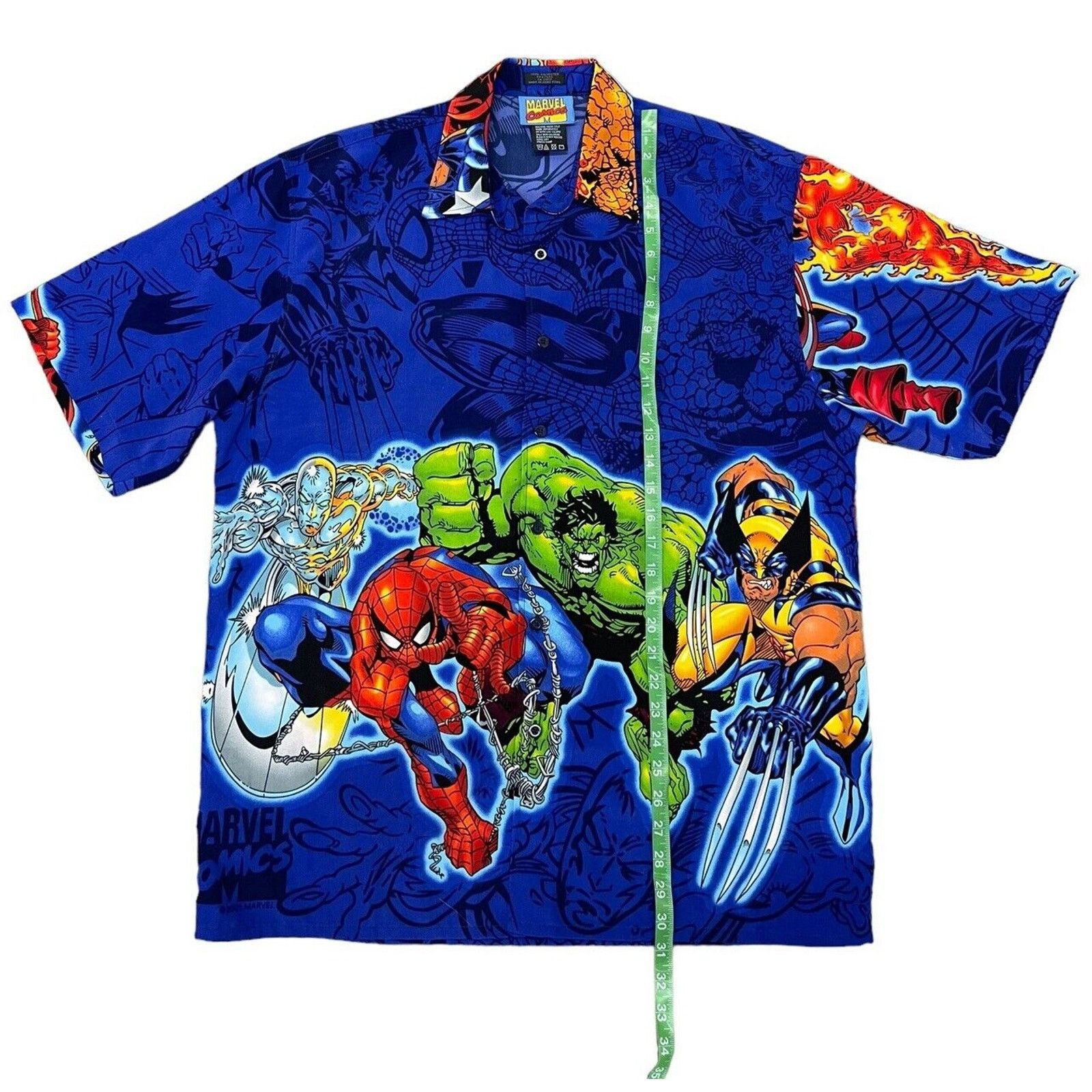 Marvel Comics Vintage 2001 Marvel Comics button down Shirt L Size US L / EU 52-54 / 3 - 6 Thumbnail