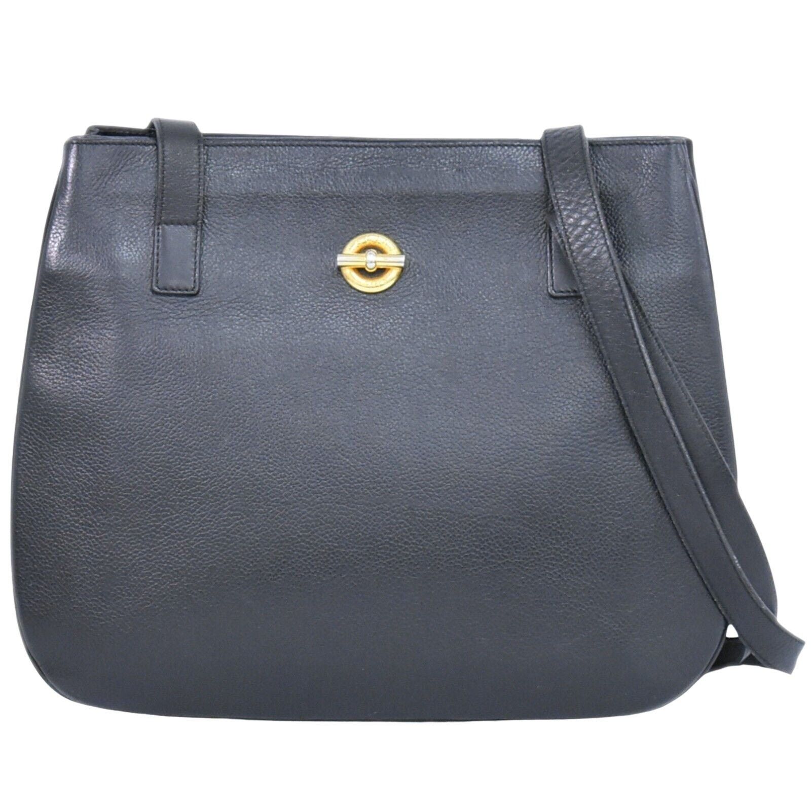 Celine Leather Shoulder Bag with Adjustable Strap