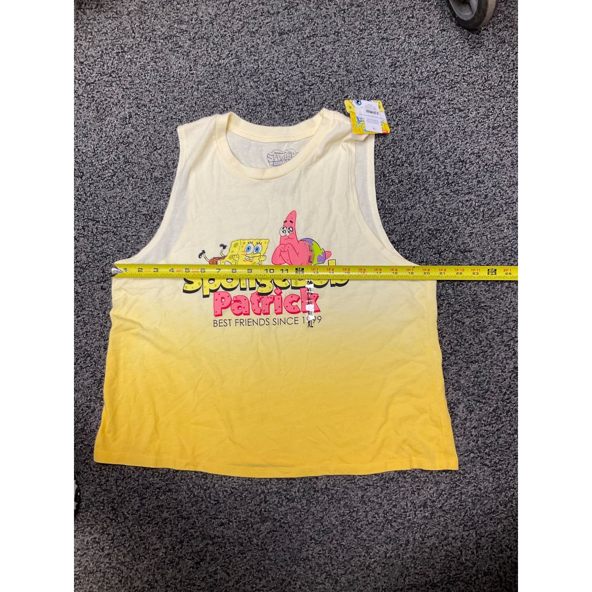 Nickelodeon Nickelodeon Spongebob Patrick Yellow Ombre Tank Top xl Size XL / US 12-14 / IT 48-50 - 2 Thumbnail