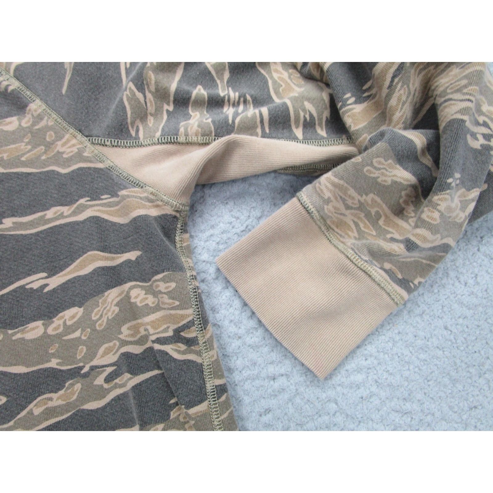 Madewell Madewell Sweater Mens Small Beige Camo Crewneck Pullover Cotton Blend Lightweight Size US S / EU 44-46 / 1 - 3 Thumbnail