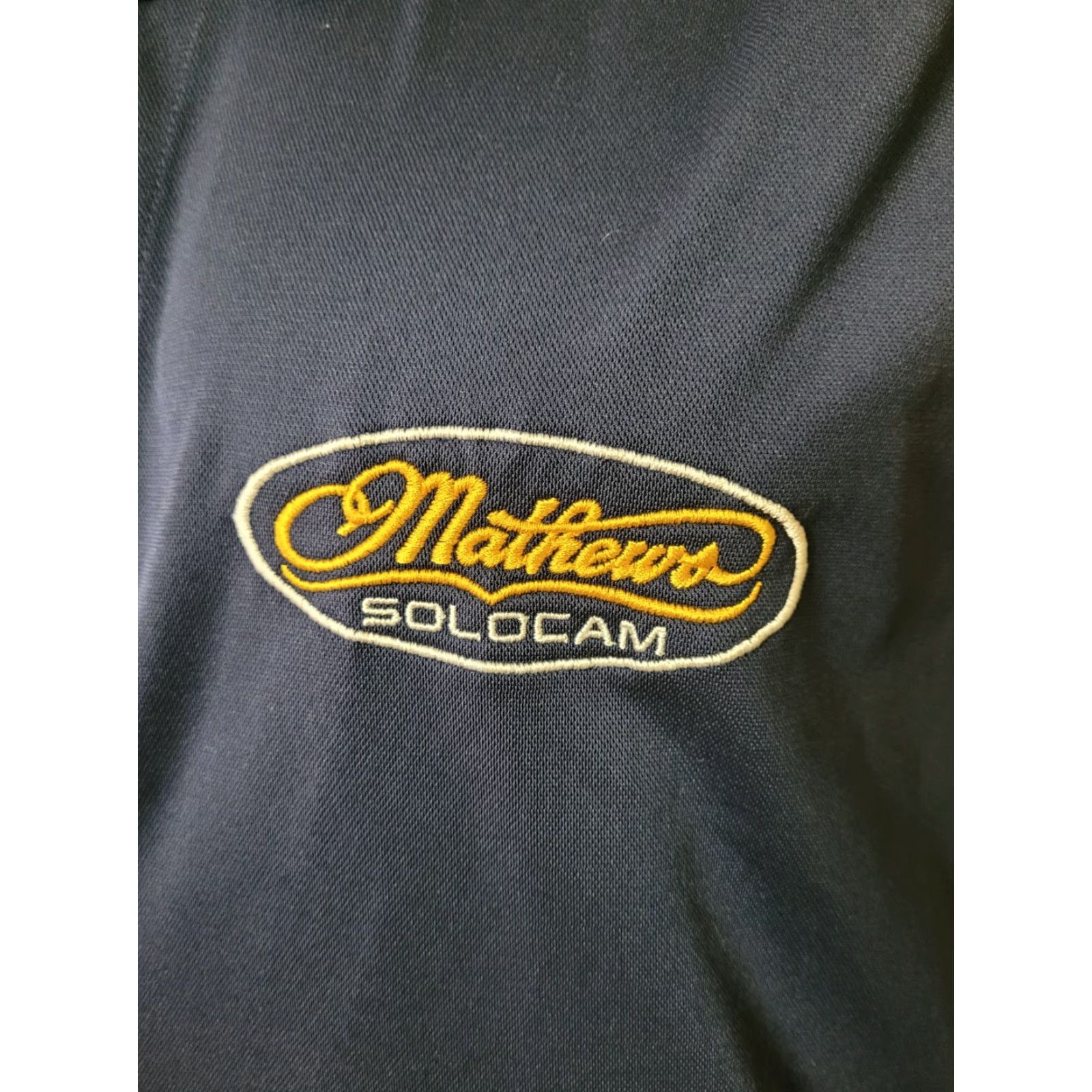 Vintage Sport Tek Polo Shirt 4XL Men Hunting Mathews Solocam Rugby Style Short Sleeve Blue Polyester Logo Shirt Size US XXL / EU 58 / 5 - 2 Thumbnail