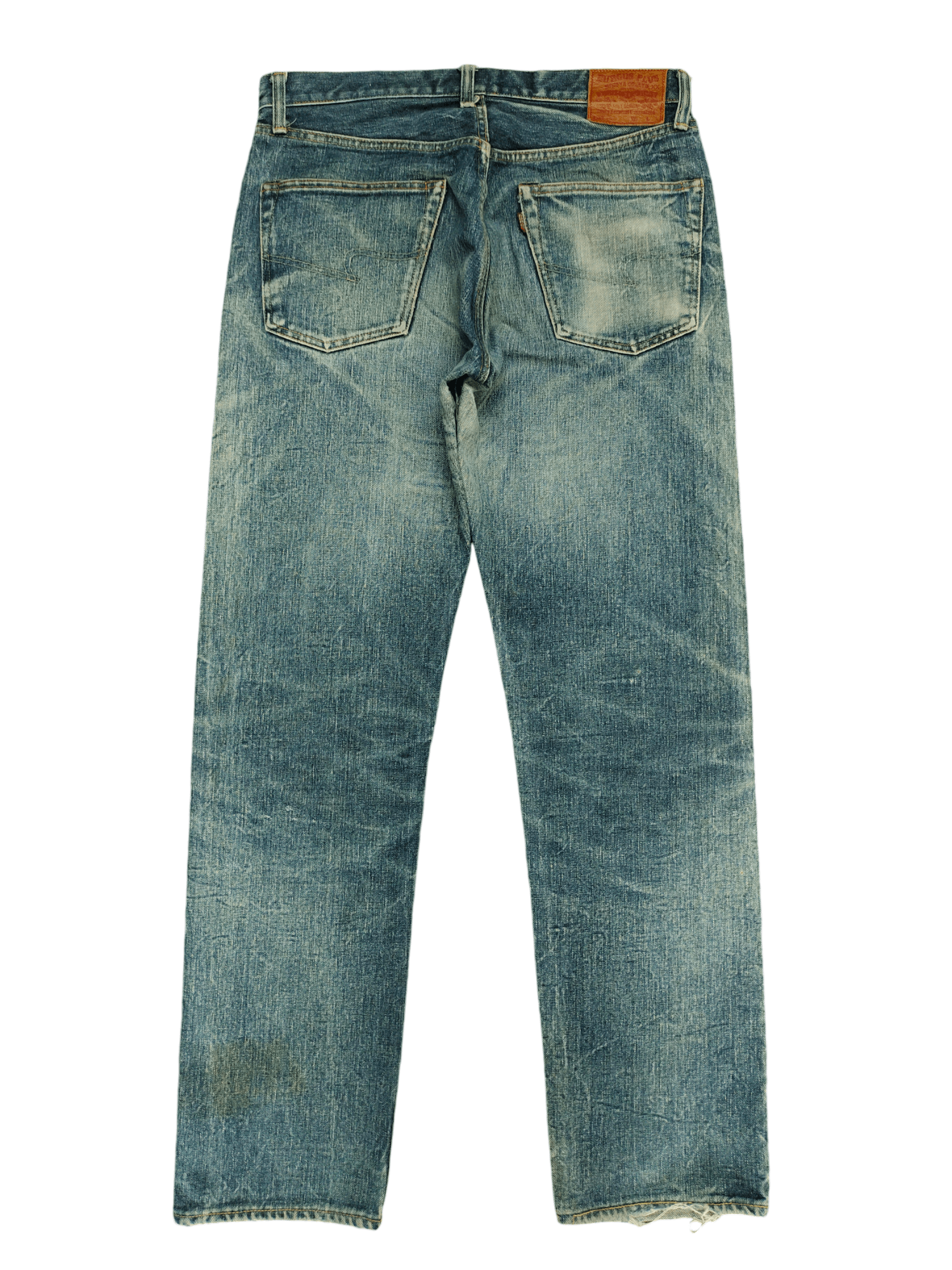 Burgus Plus 1990s Burgus Plus Lot 757 Distress Faded Selvedge Jeans Size US 32 / EU 48 - 9 Thumbnail