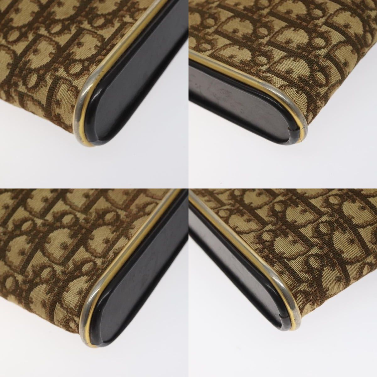 Dior DIOR Trotter Canvas Shoulder Bag Brown Gold Size ONE SIZE - 10 Thumbnail