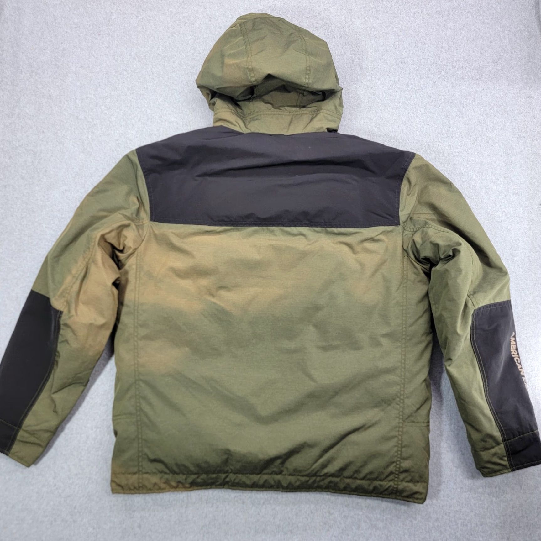 American Eagle Outfitters American Eagle Outfitters Jacket Hooded Quilted 3-in-1 Outerwear Size M Green Black Mens Size US M / EU 48-50 / 2 - 7 Thumbnail